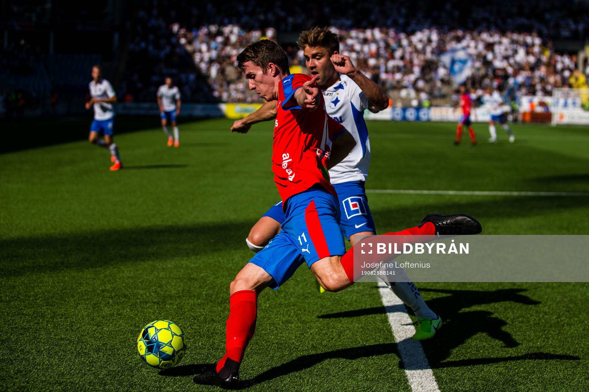 Helsingborgs Adam Eriksson  och IFK Norrköpings