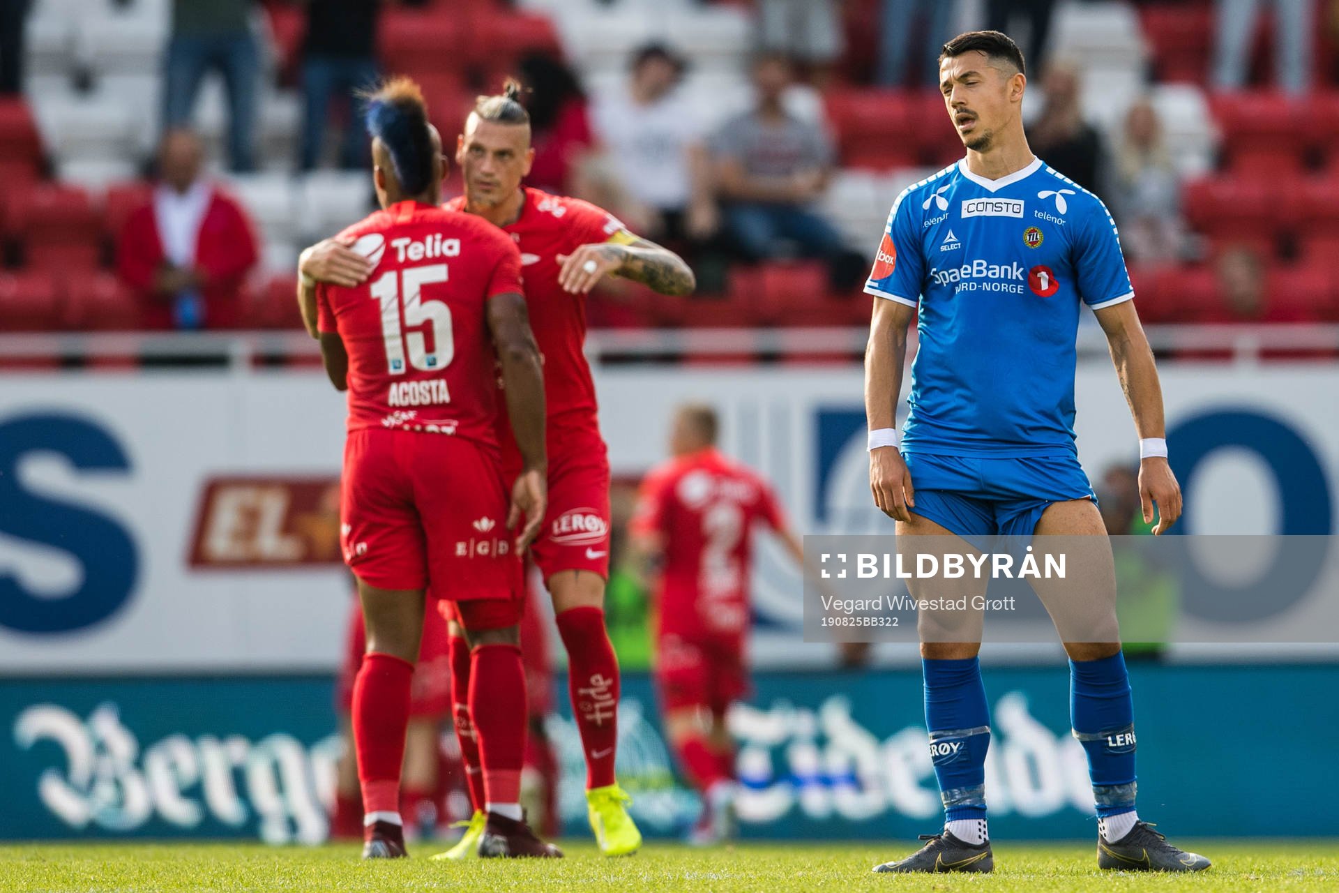 Fitim Azemi of Tromsø looks dejected