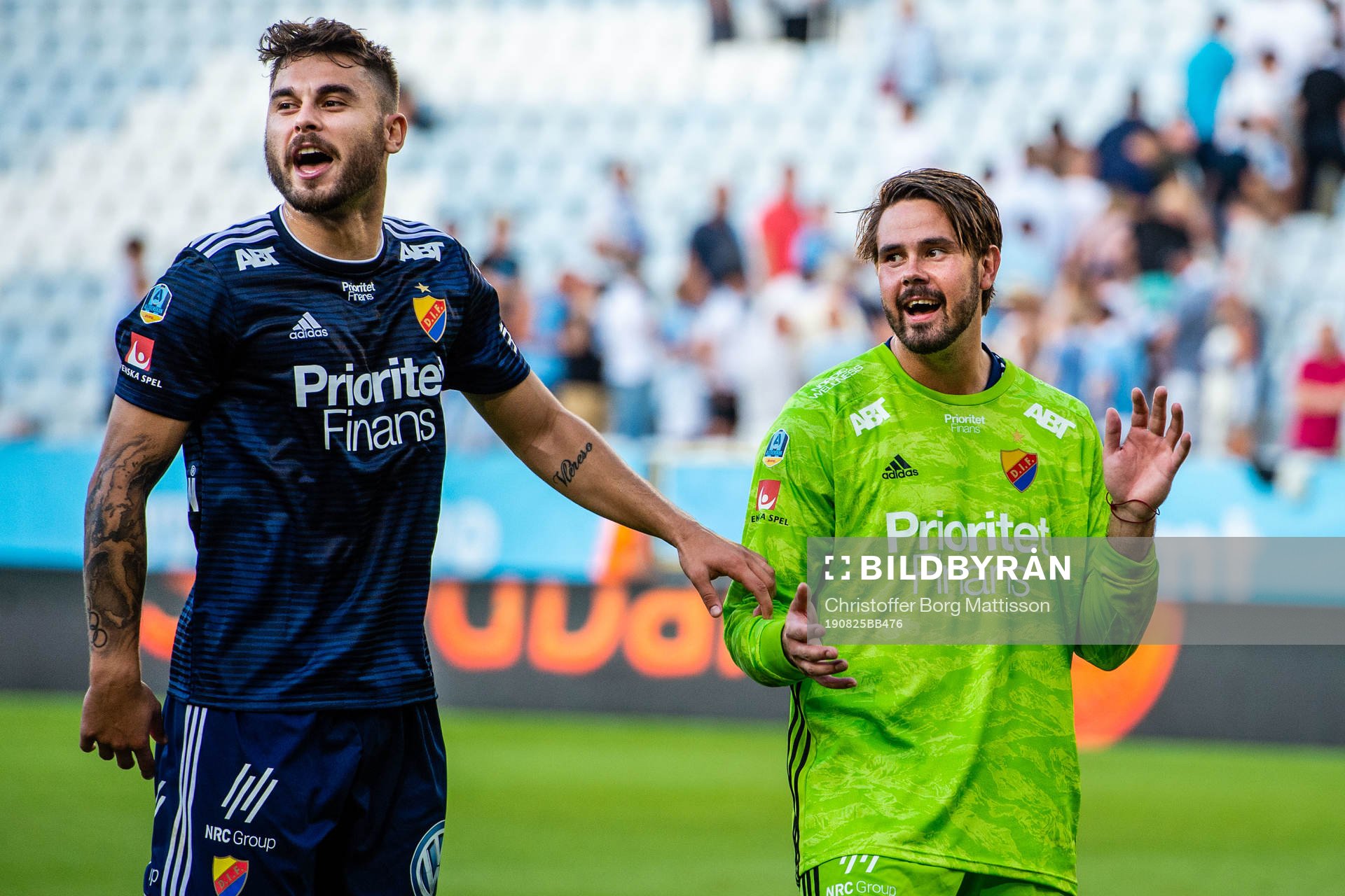 Djurgårdens Astrit Ajdarevic och målvakt Tommi Vaiho
