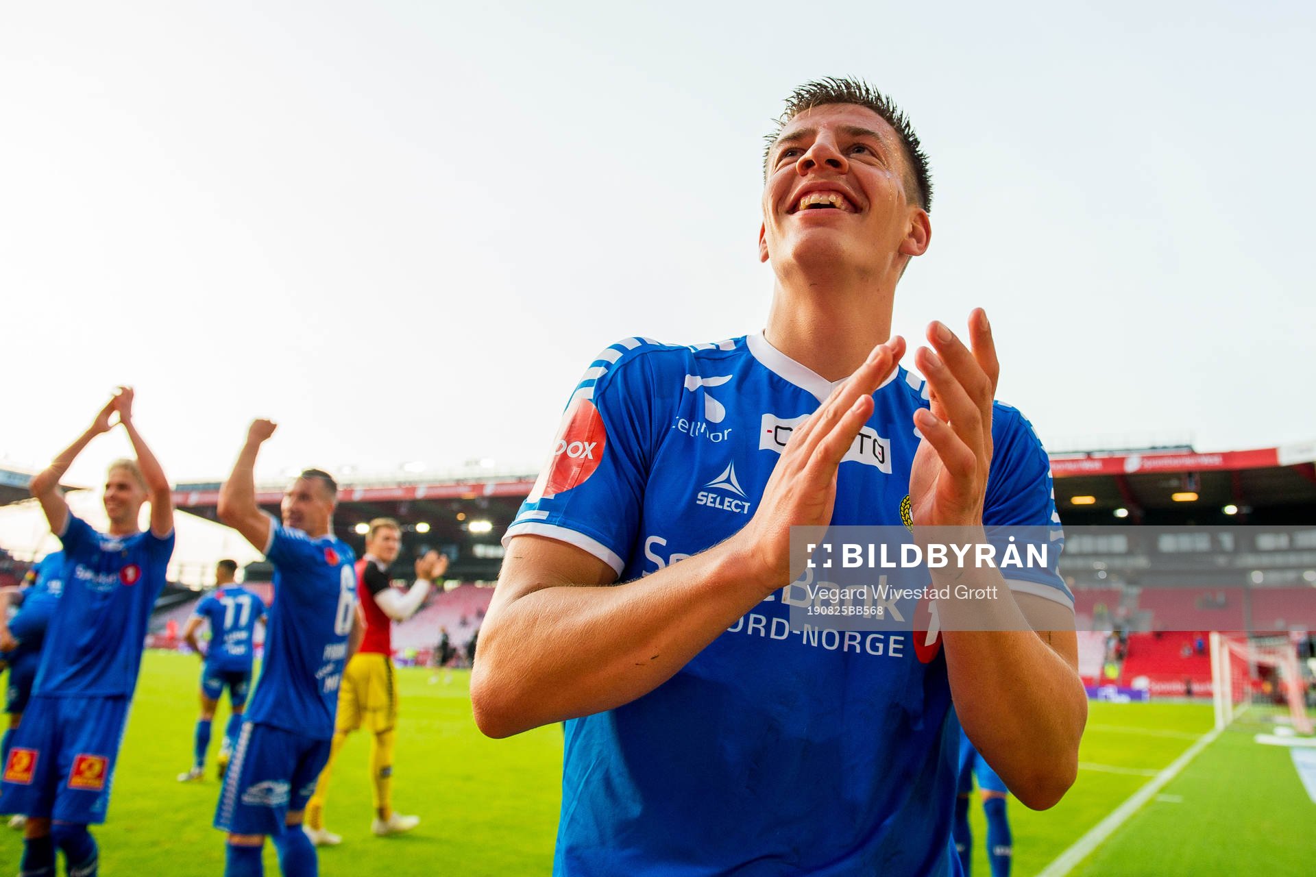 Jostein Gundersen of Tromsø celebrates