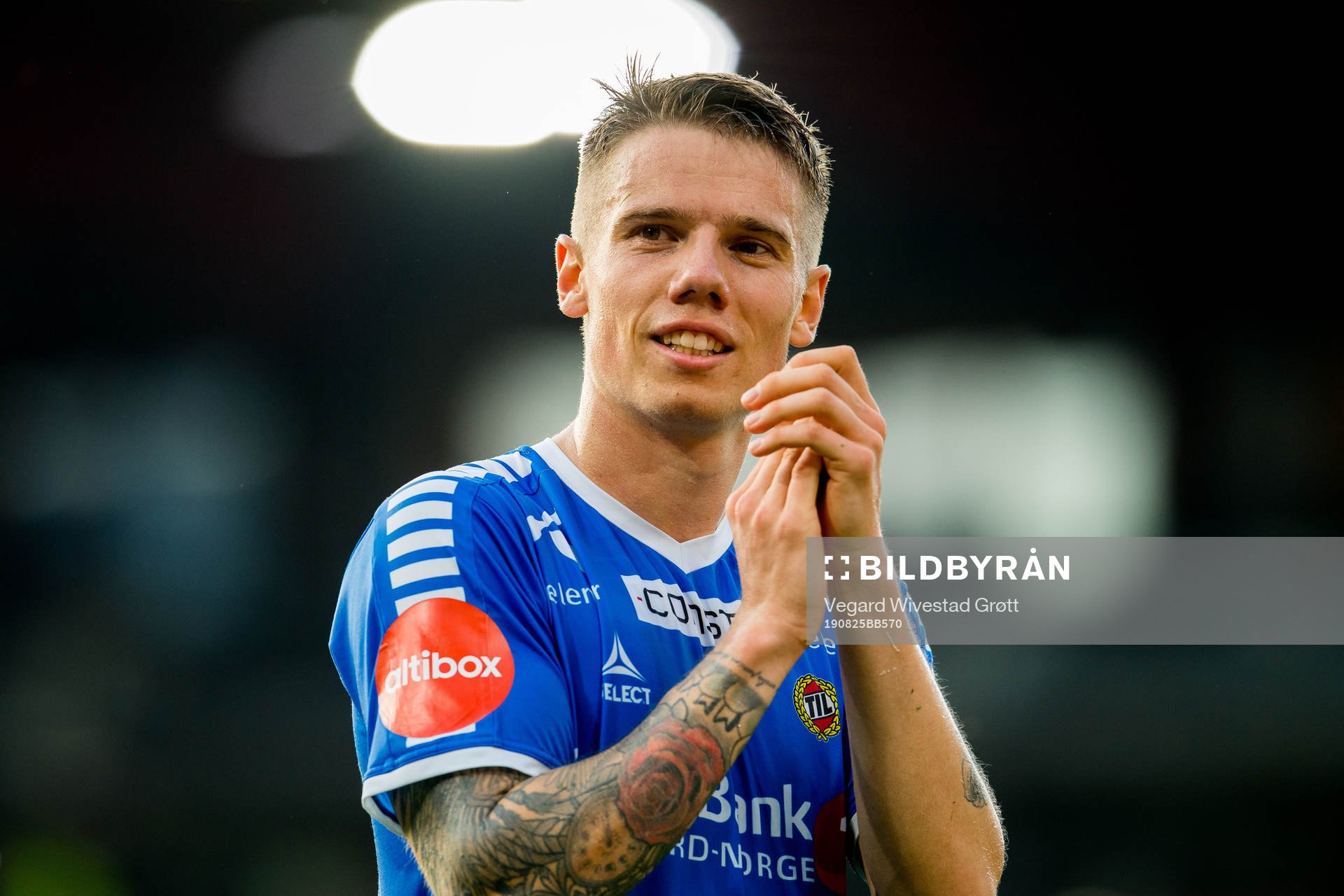 Robert Taylor of Tromsø celebrates