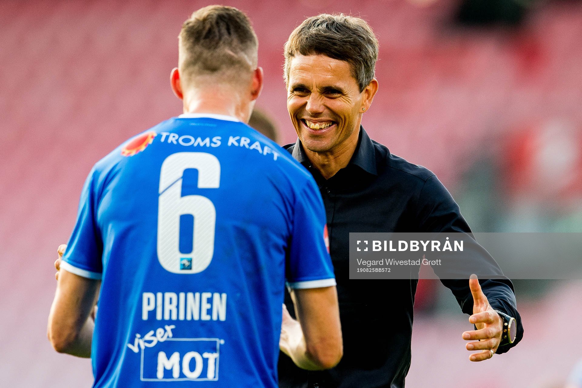 Simo Valakari, head coach of Tromsø, and Juha Markus
