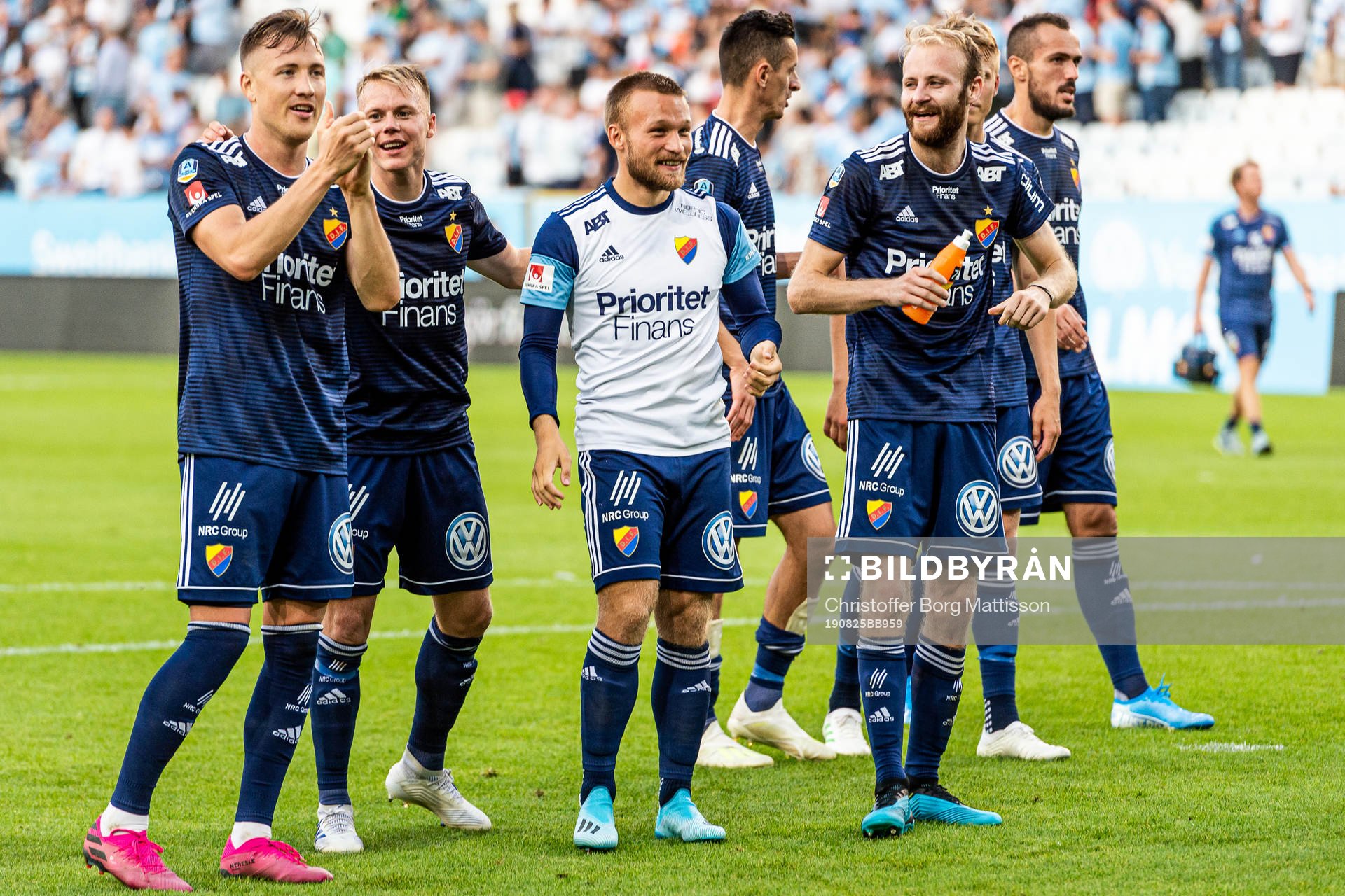 Djurgårdens spelare jublar