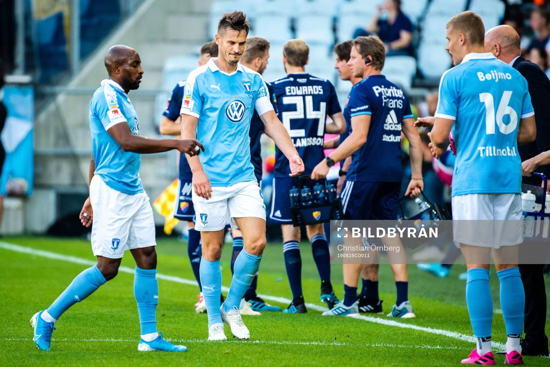 Malmö FFs Markus Rosenberg och Arnór Traustason deppar