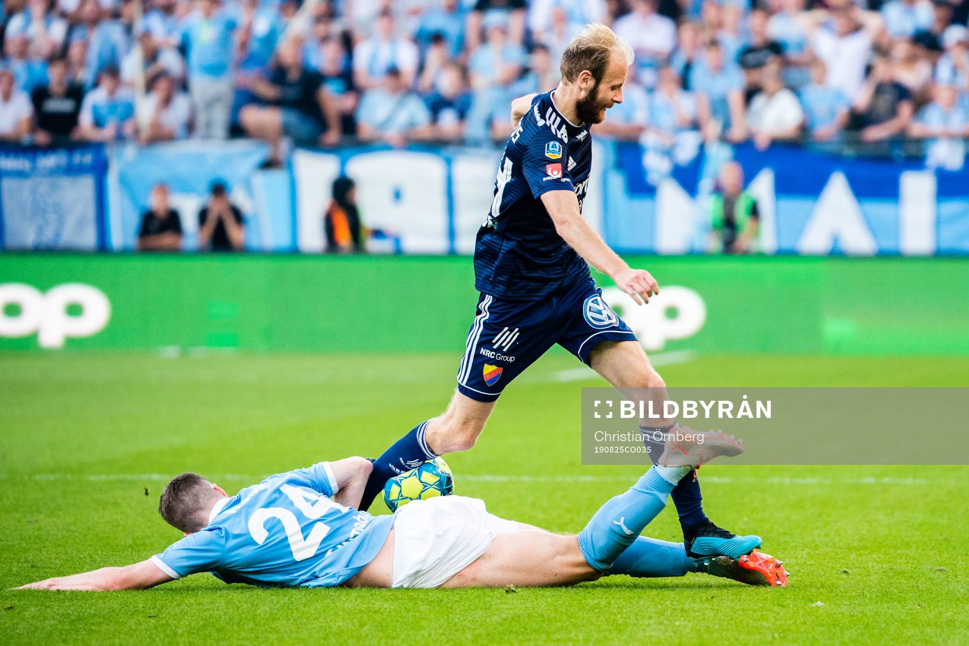 Malmö FFs Lasse Nielsen och Djurgårdens Curtis Edwards