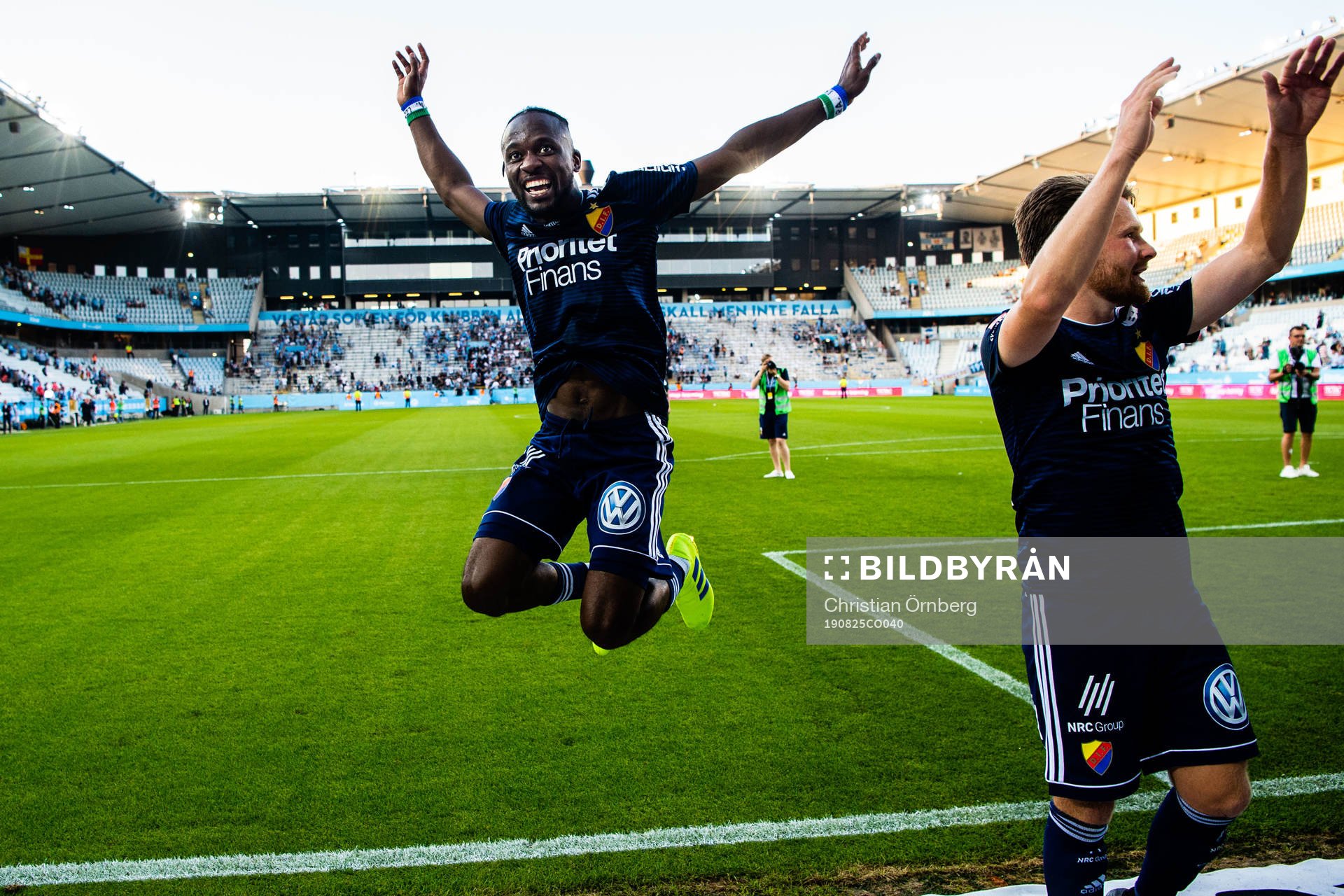 Djurgårdens Mohamed Buya Turay jublar