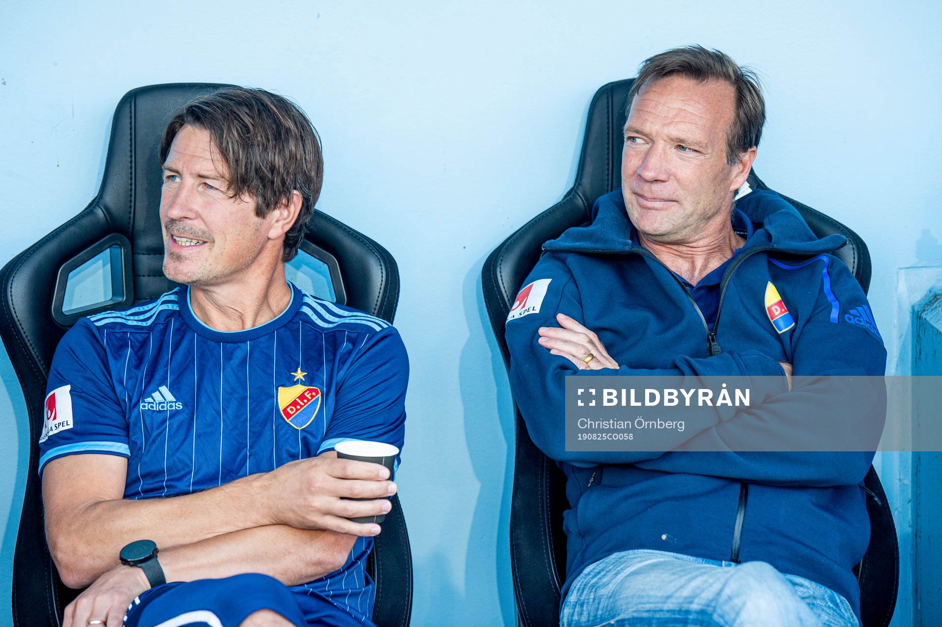 Djurgårdens tränare tränare Thomas Lagerlöf och Kim