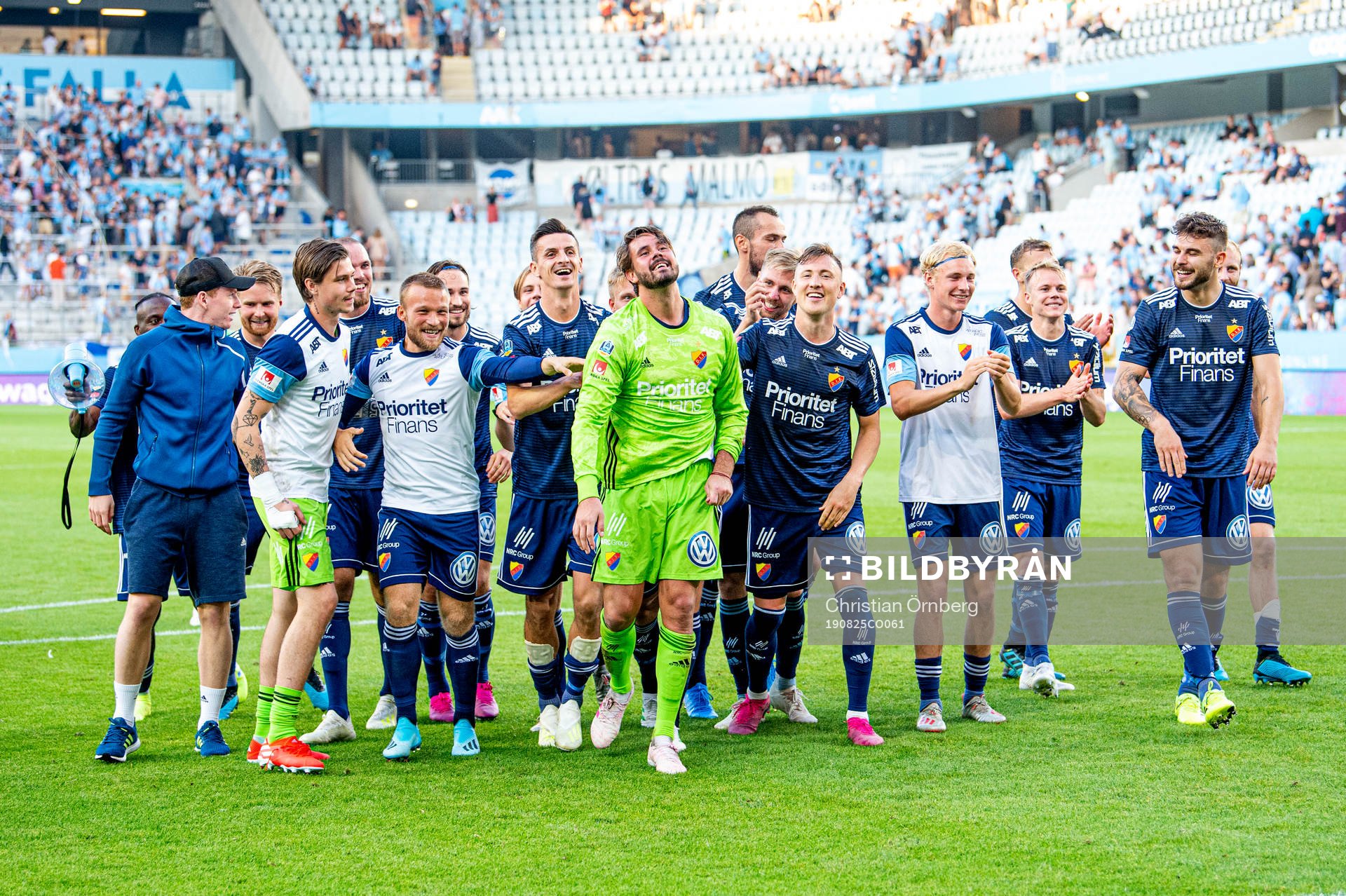 Djurgårdens spelare jublar