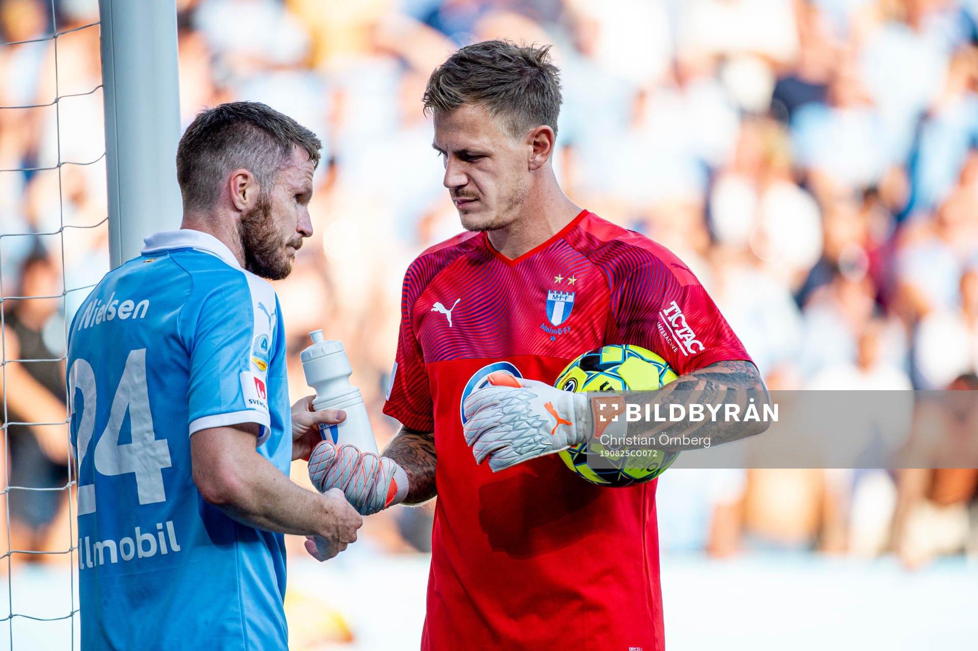 Malmö FFs Lasse Nielsen och Johan Dahlin