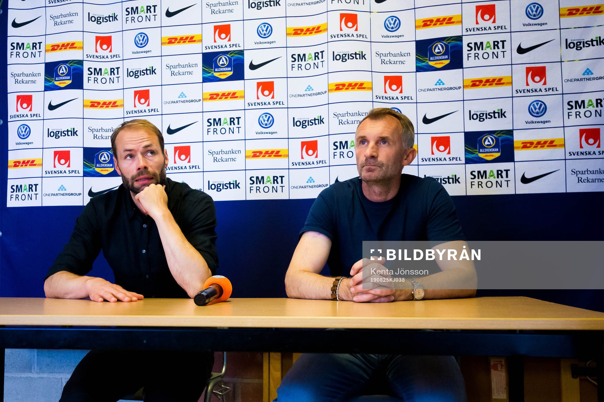 Häckens tränare Andreas Alm och AFC Eskilstunas tränare