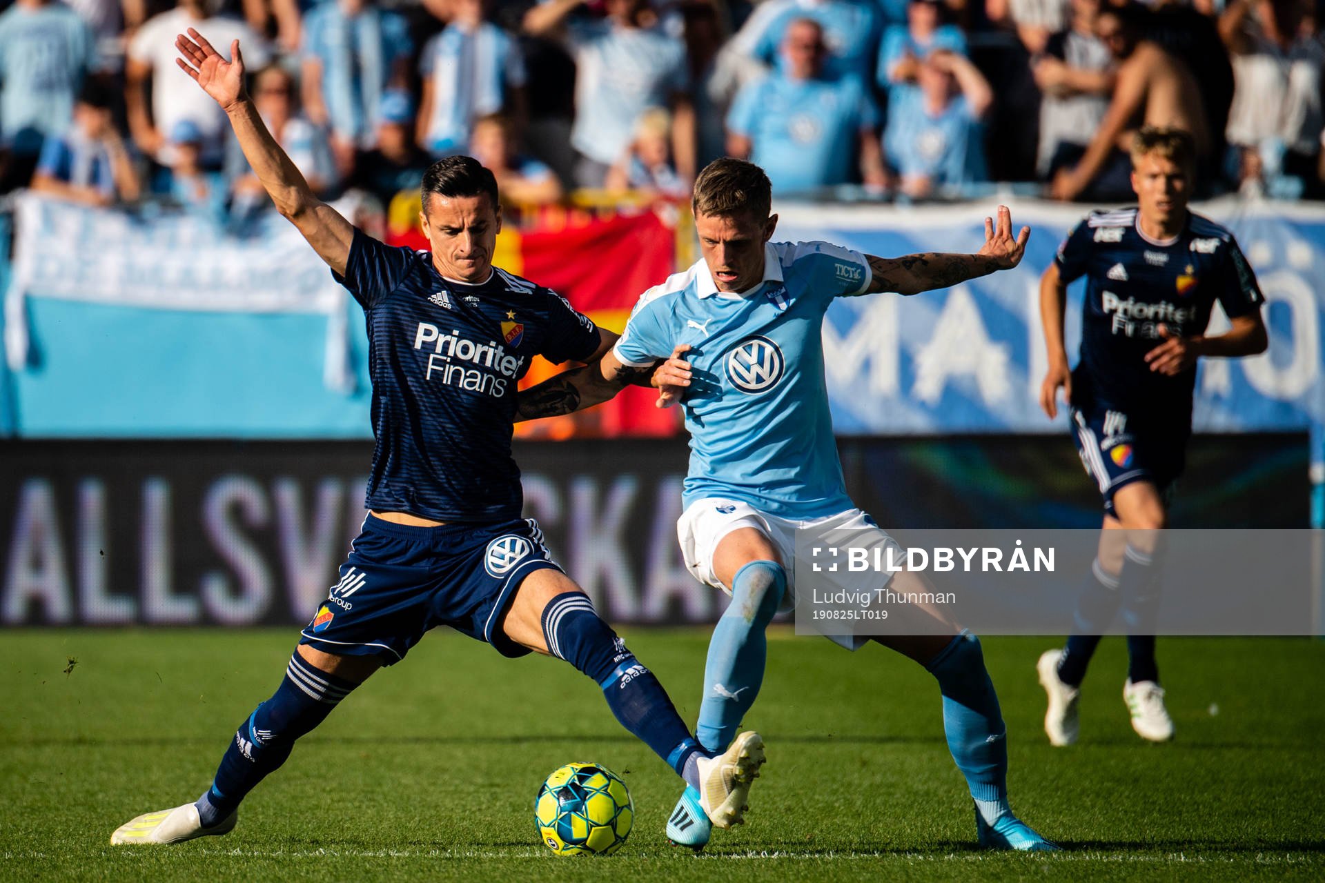 Djurgårdens Haris Radetinac och Malmö FFs Sören Rieks