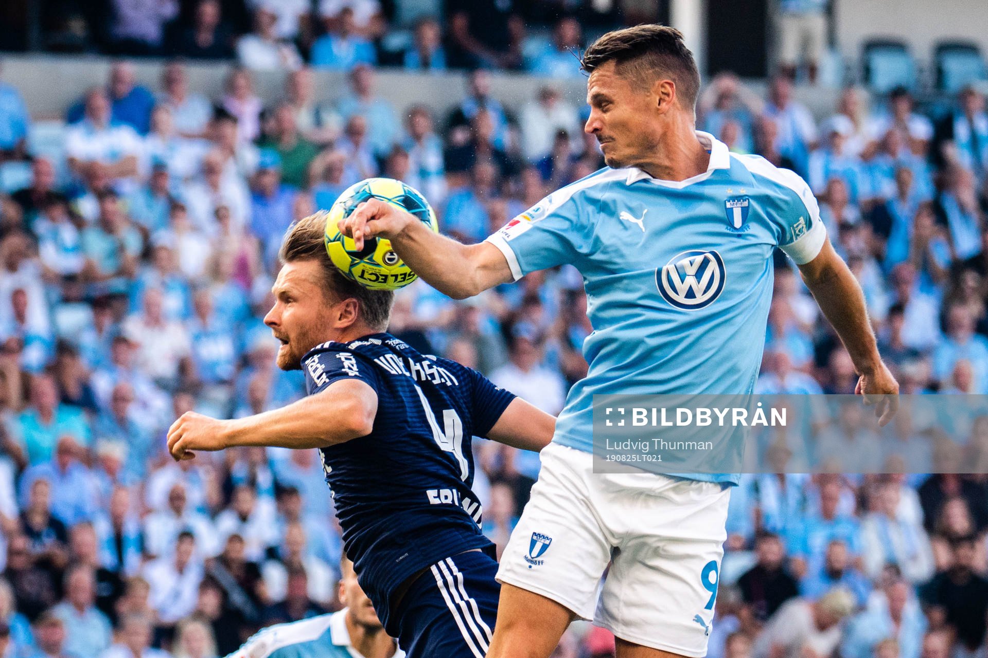 Malmö FFs Markus Rosenberg och Djurgårdens Jacob Une