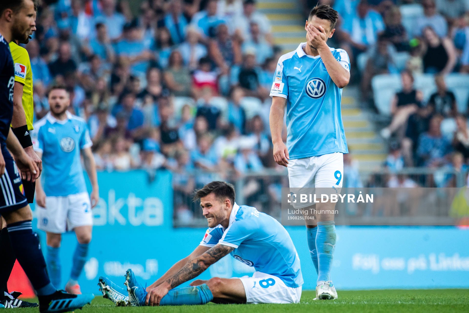Malmö FFs Arnór Traustason och Markus Rosenberg deppar
