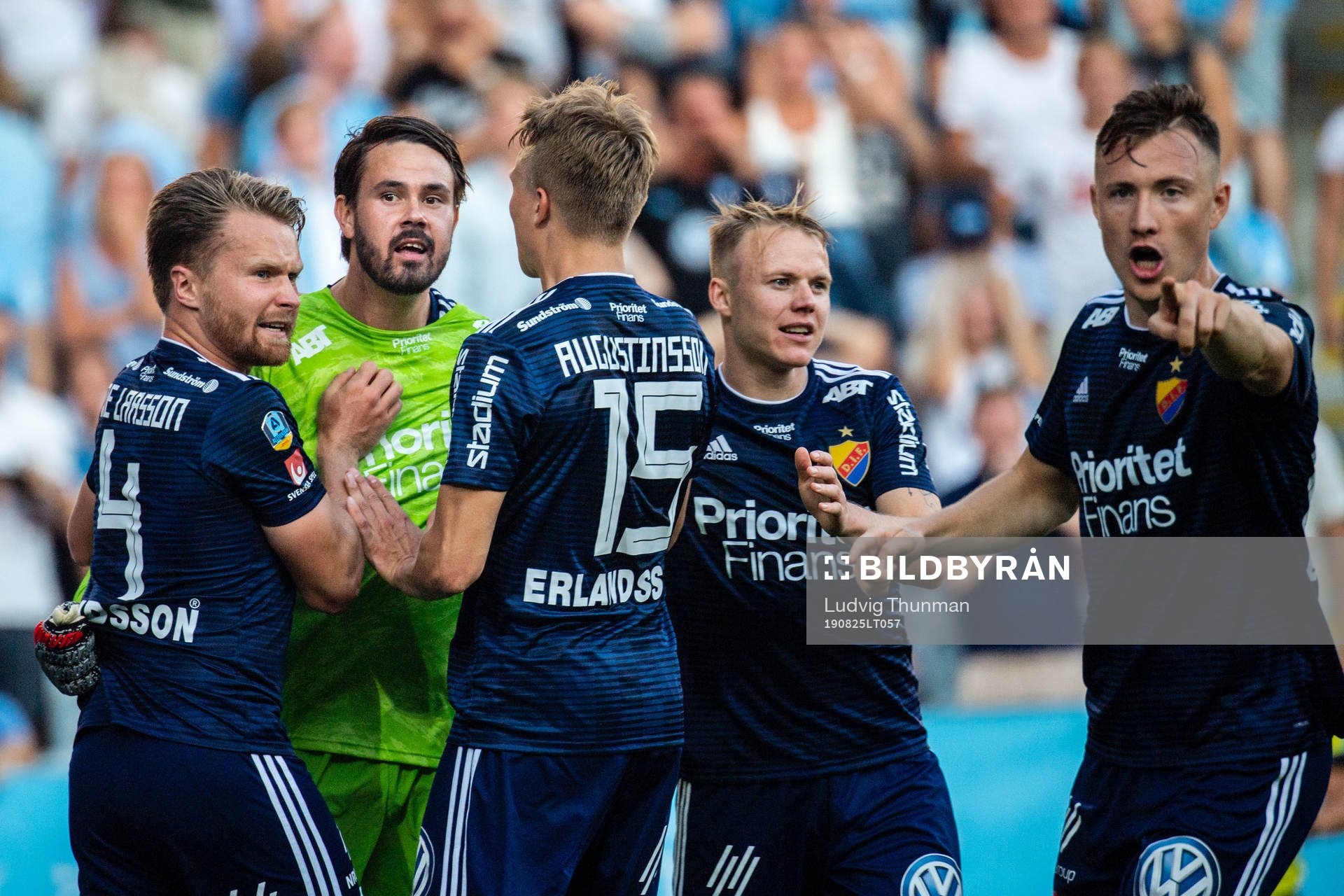 Djurgårdens målvakt Tommi Vaiho jublar