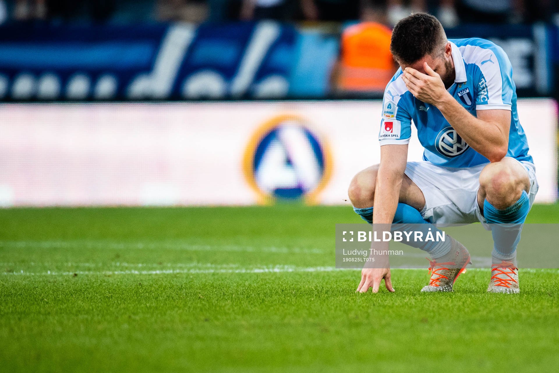 Malmö FFs Lasse Nielsen deppar
