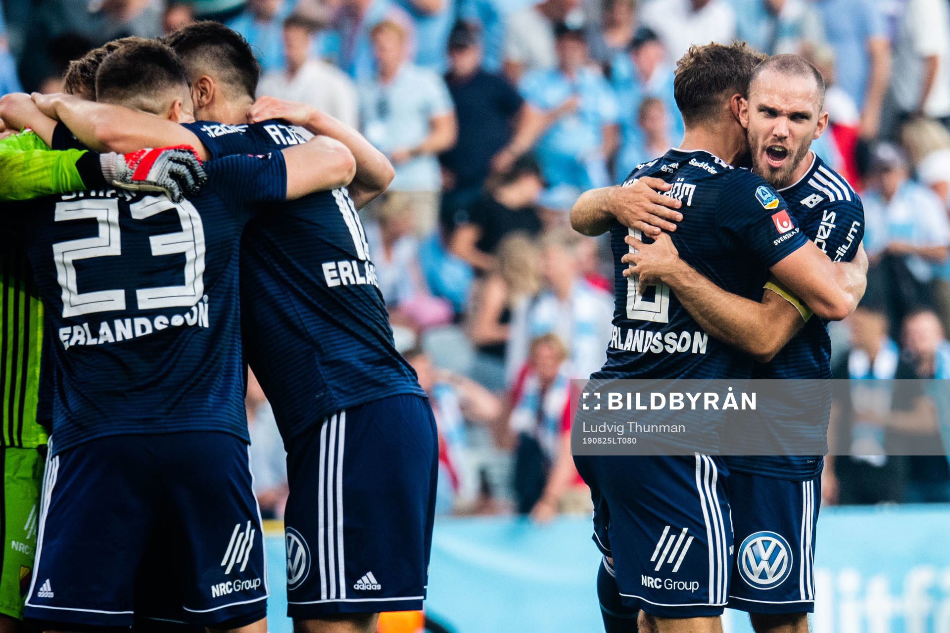 Djurgårdens spelare jublar