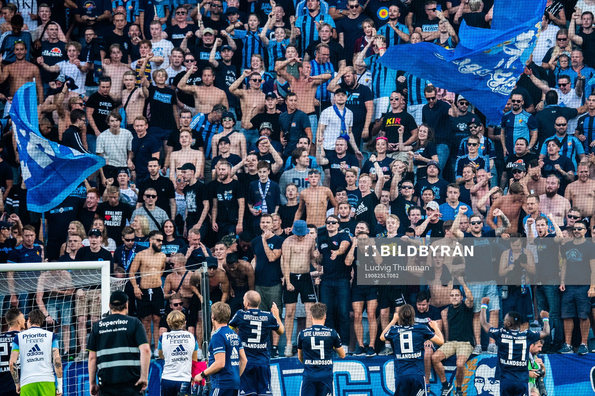 Djurgårdens spelare jublar