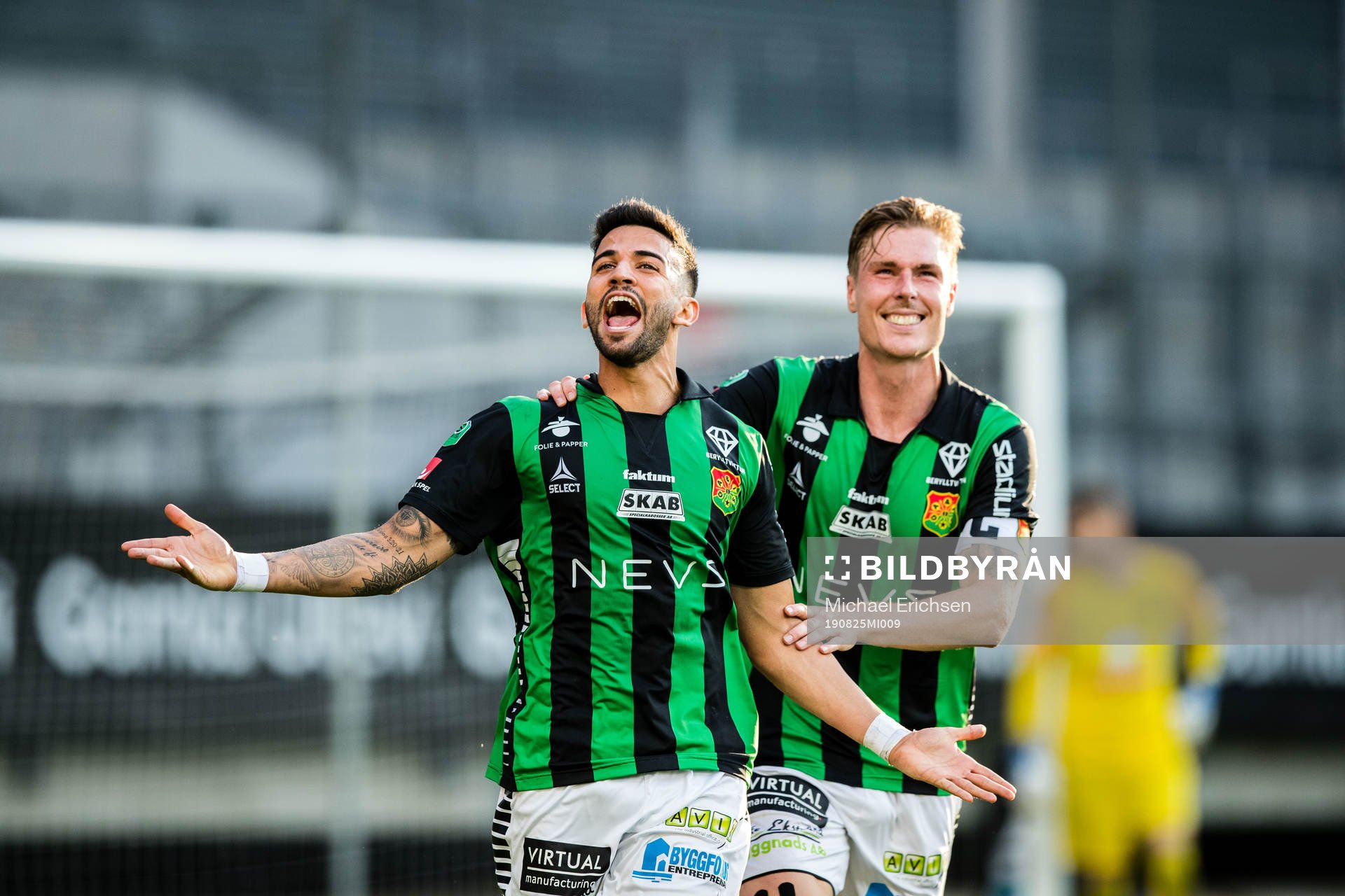 GAIS Paulo Marcelo och Marcus Bergholtz jublar