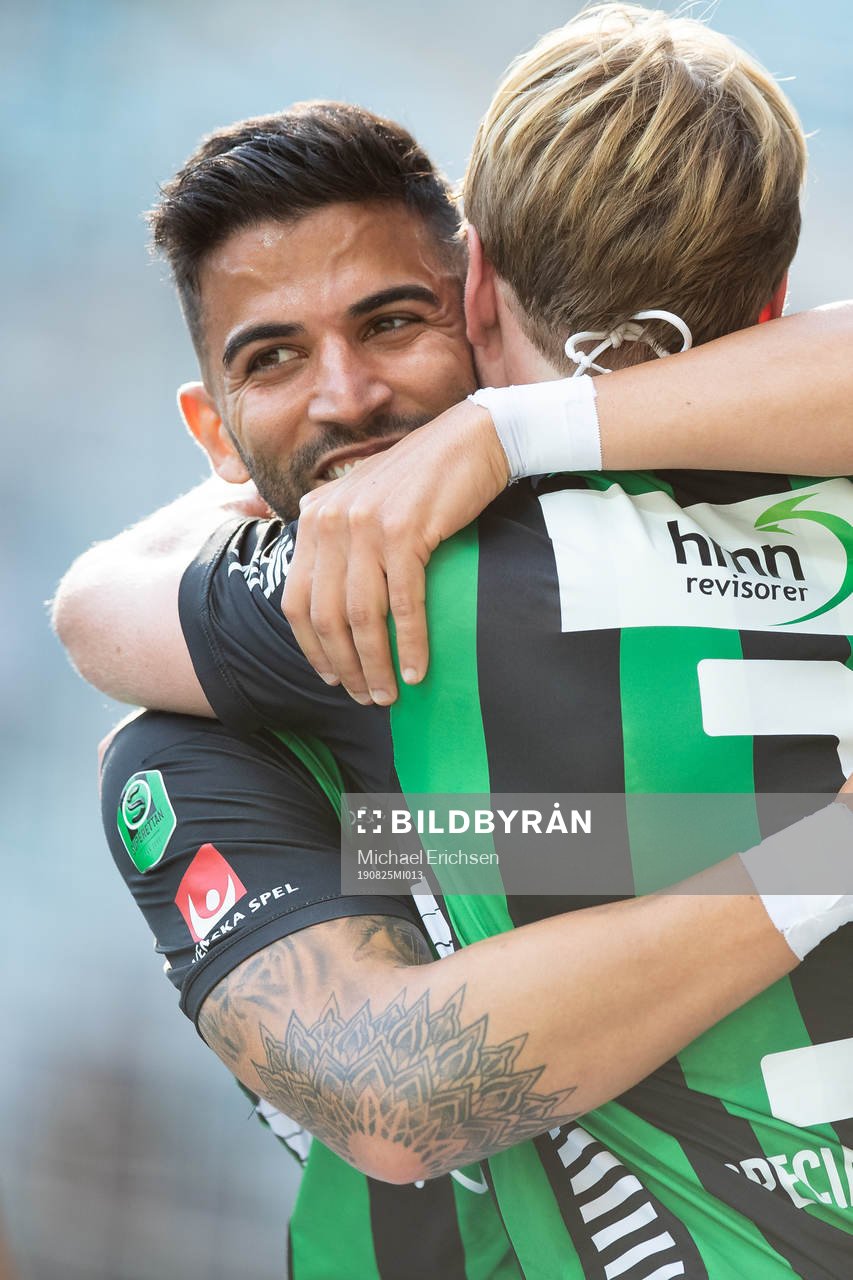 GAIS August Wängberg jublar med Paulo Marcelo