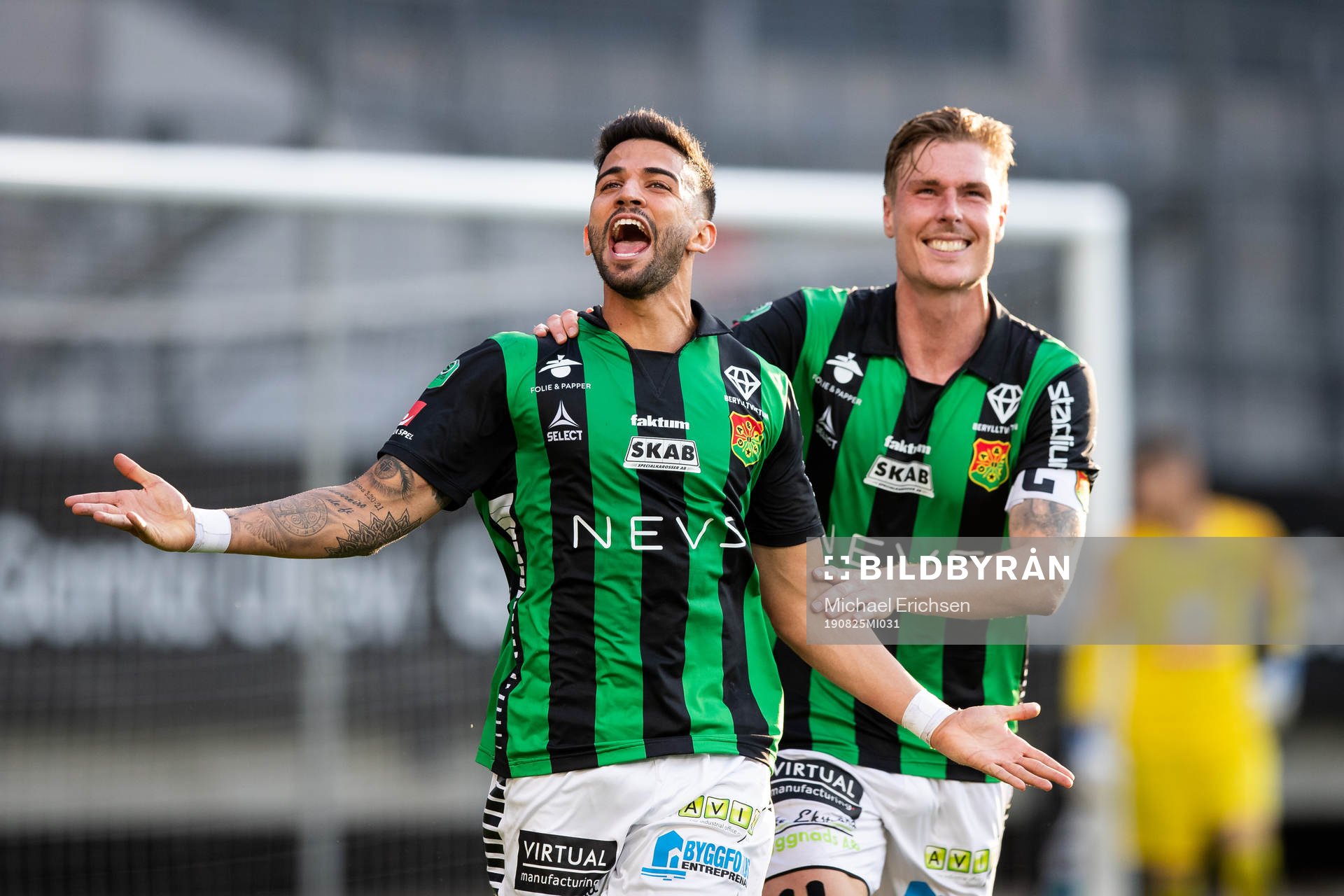 GAIS Paulo Marcelo jublar med Marcus Bergholtz