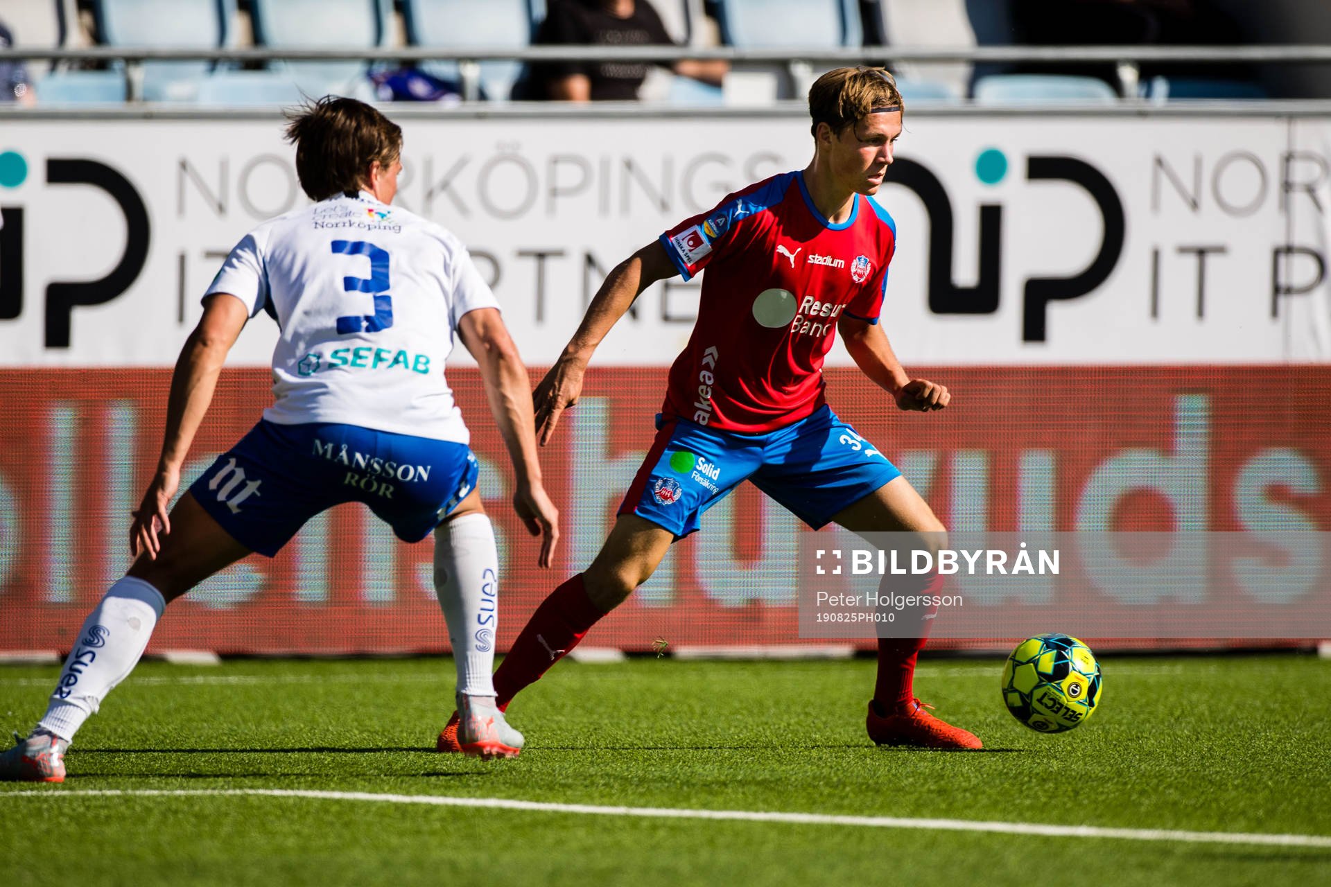 IFK Norrköpings Rasmus Lauritsen and Helsingborgs Filip