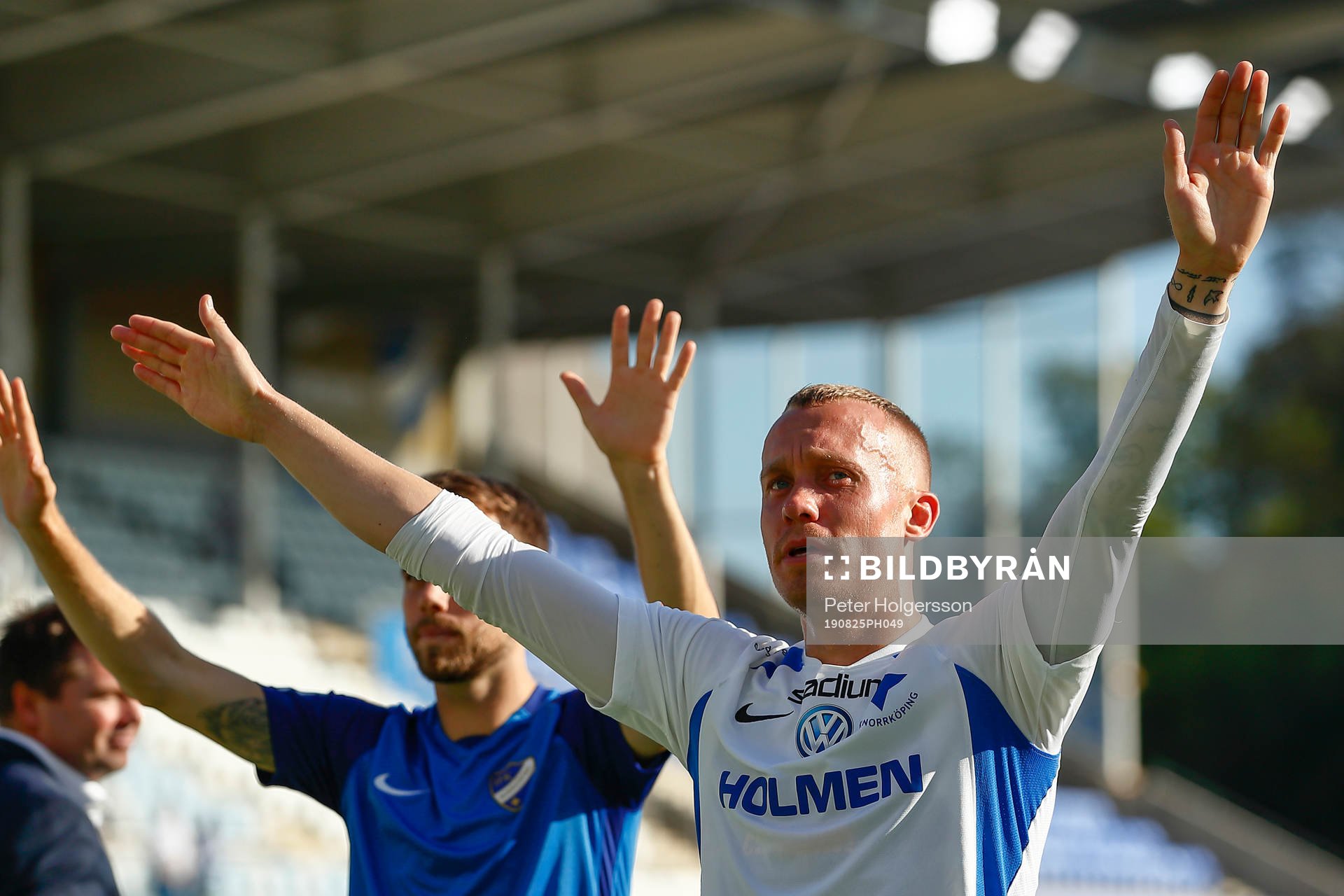 IFK Norrköpings Gudmundur Thórarinsson jublar