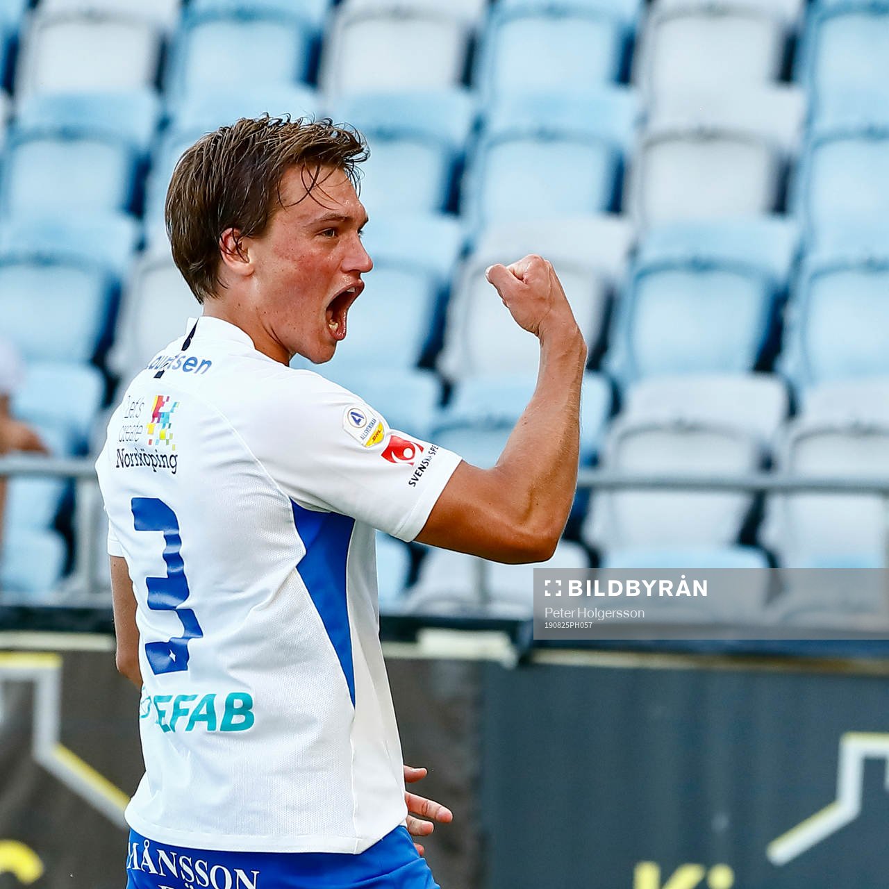 IFK Norrköpings Rasmus Lauritsen jublar