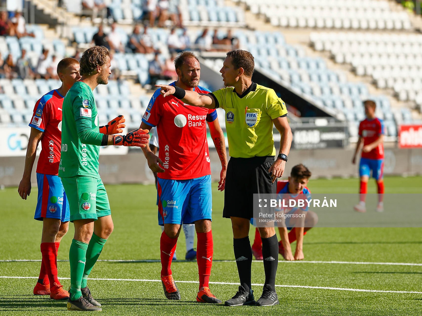 Helsingborgs spelare reagerar