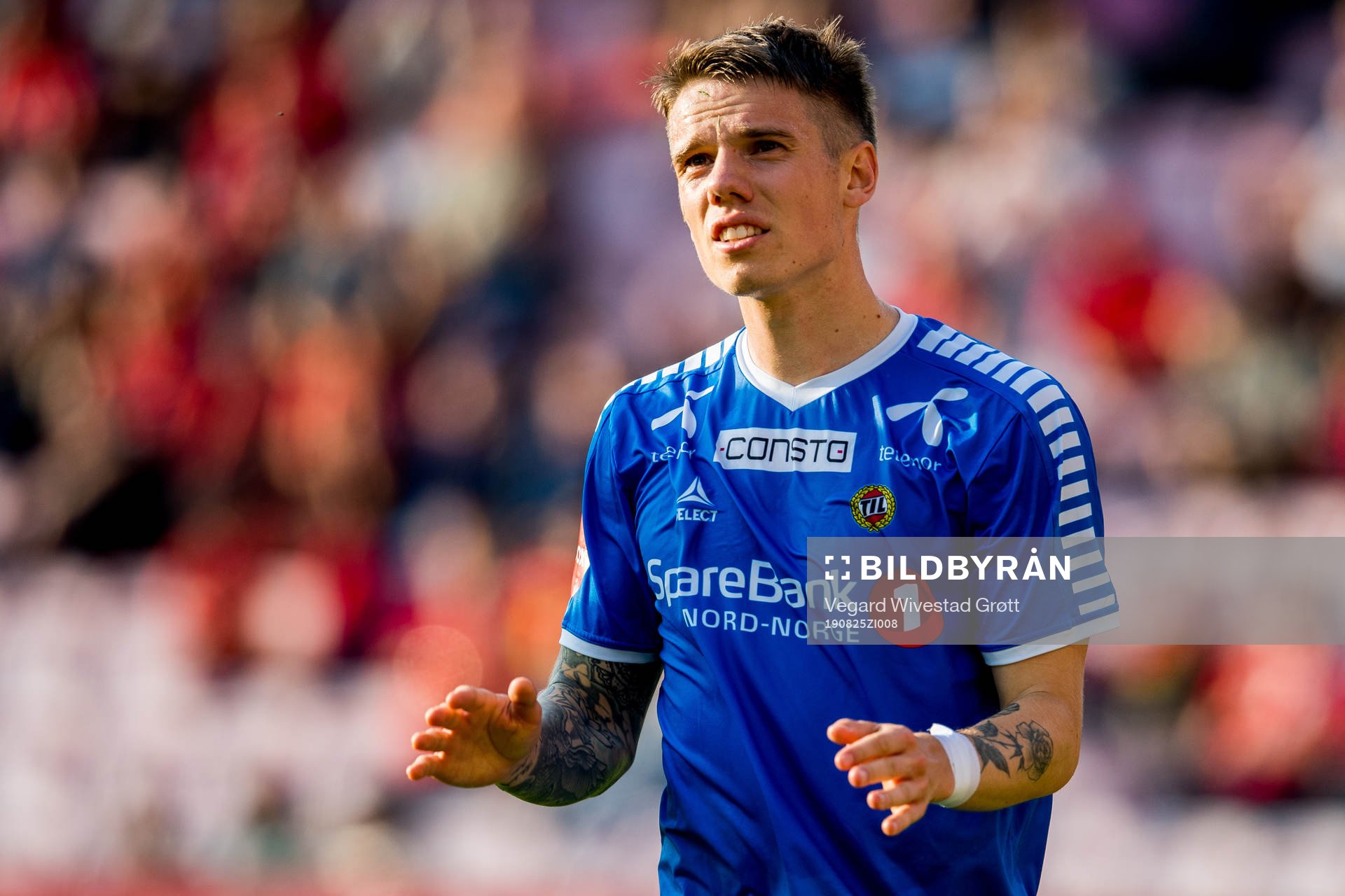 Robert Taylor of Tromsø  looks dejected