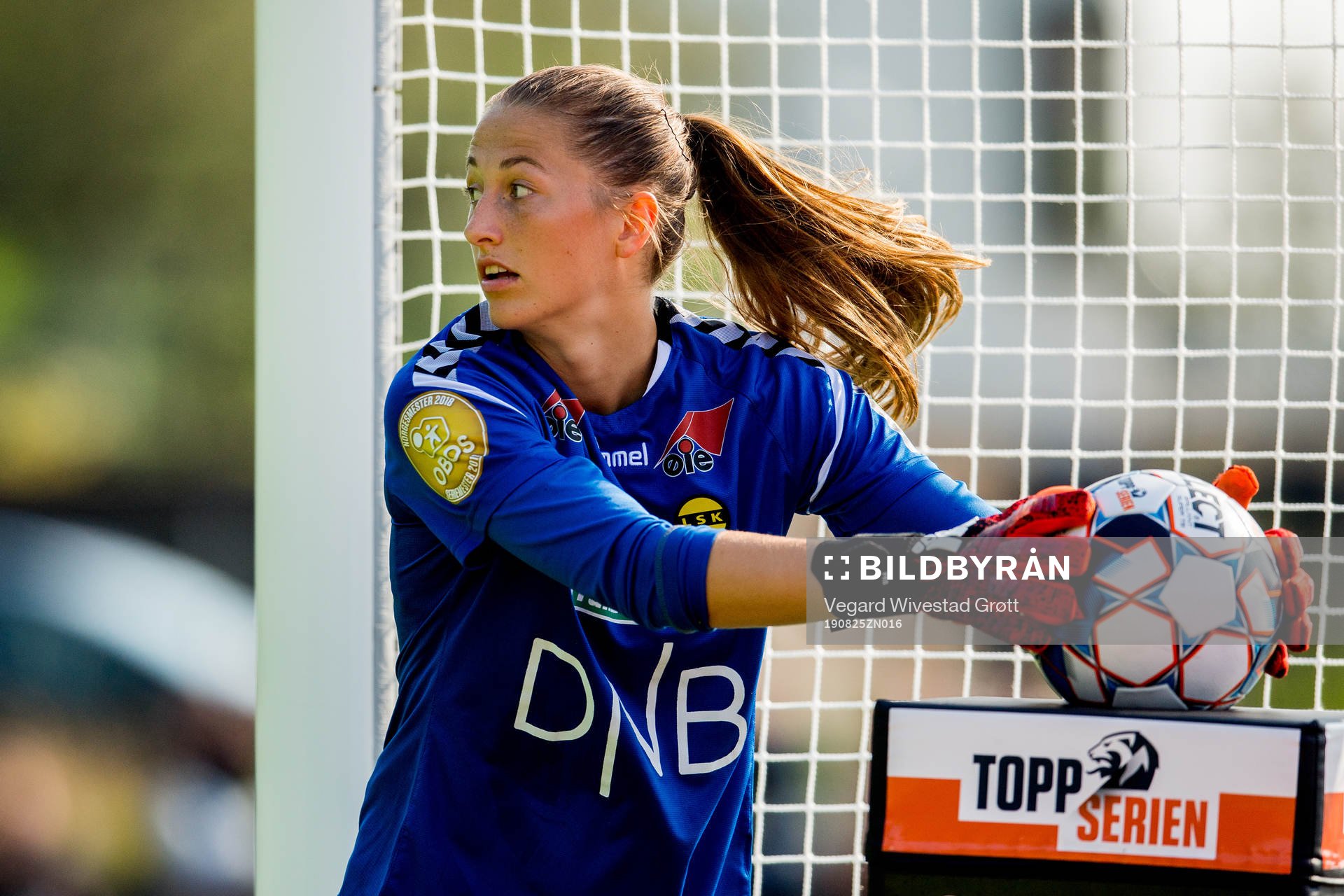 Goalkeeper Cecilie Fiskerstrand of LSK Kvinner