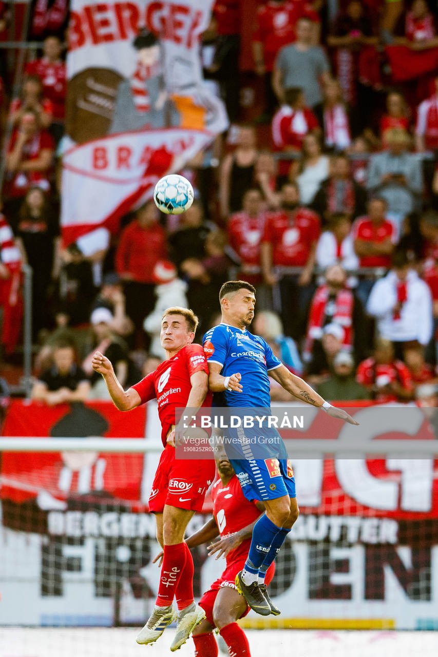 Amer Ordagic of Brann and Fitim Azemi of Tromsø