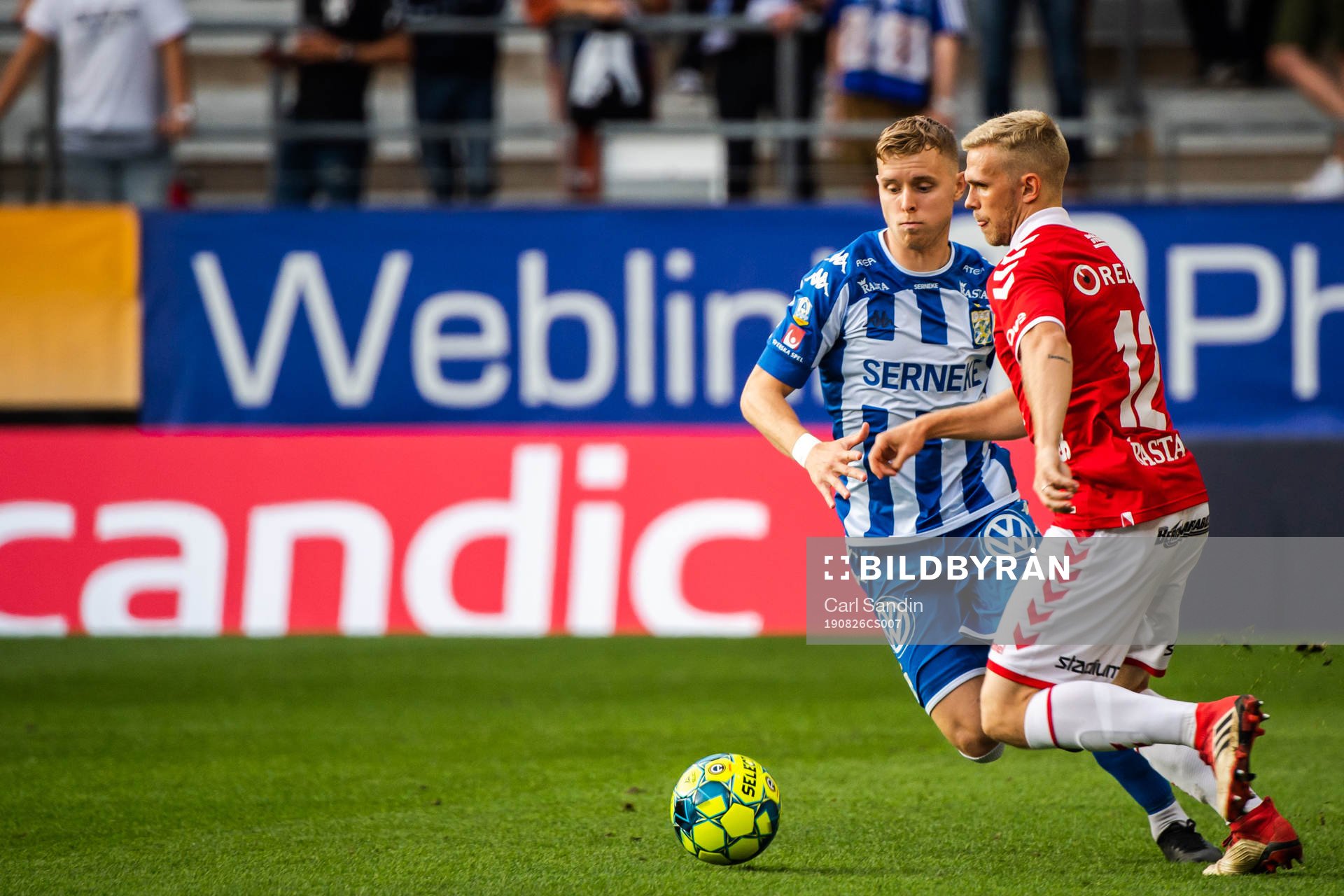 IFK Göteborgs Victor Wernersson och Kalmars Jesper Manns
