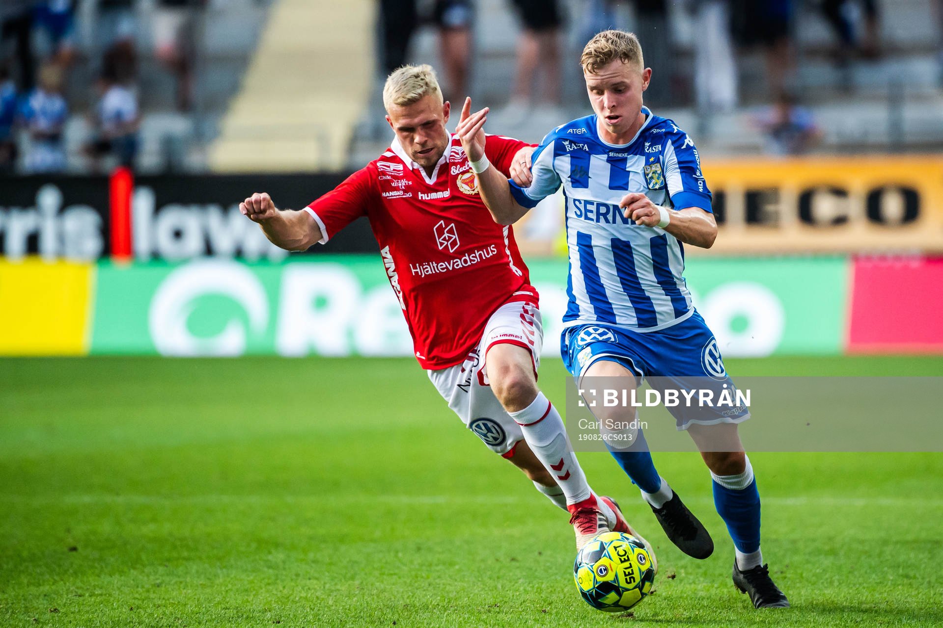 Kalmars Jesper Manns och IFK Göteborgs Victor Wernersson