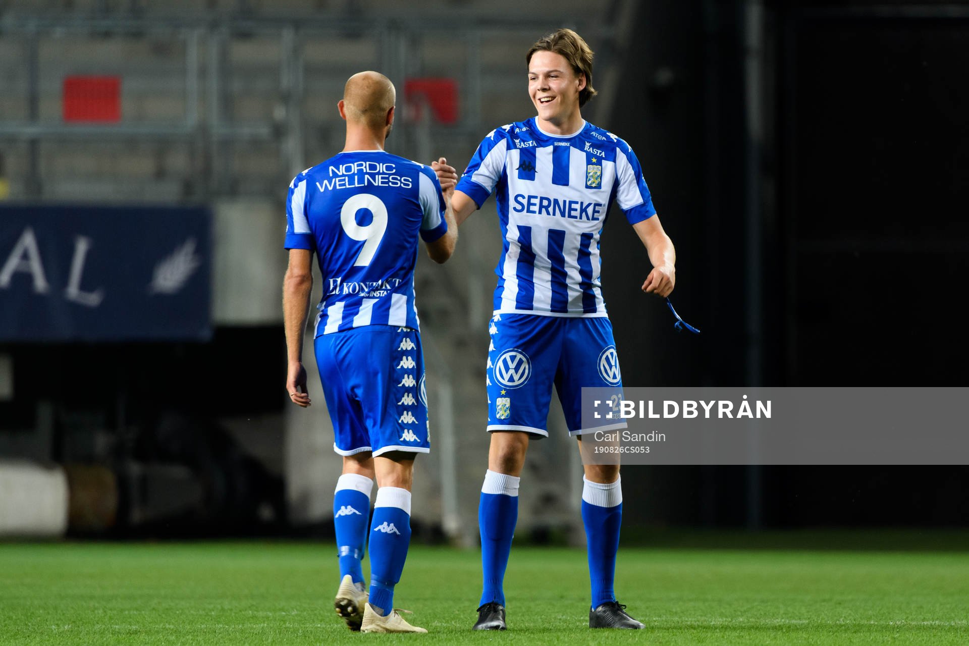 IFK Göteborgs Robin Söder och Emil Holm jublar