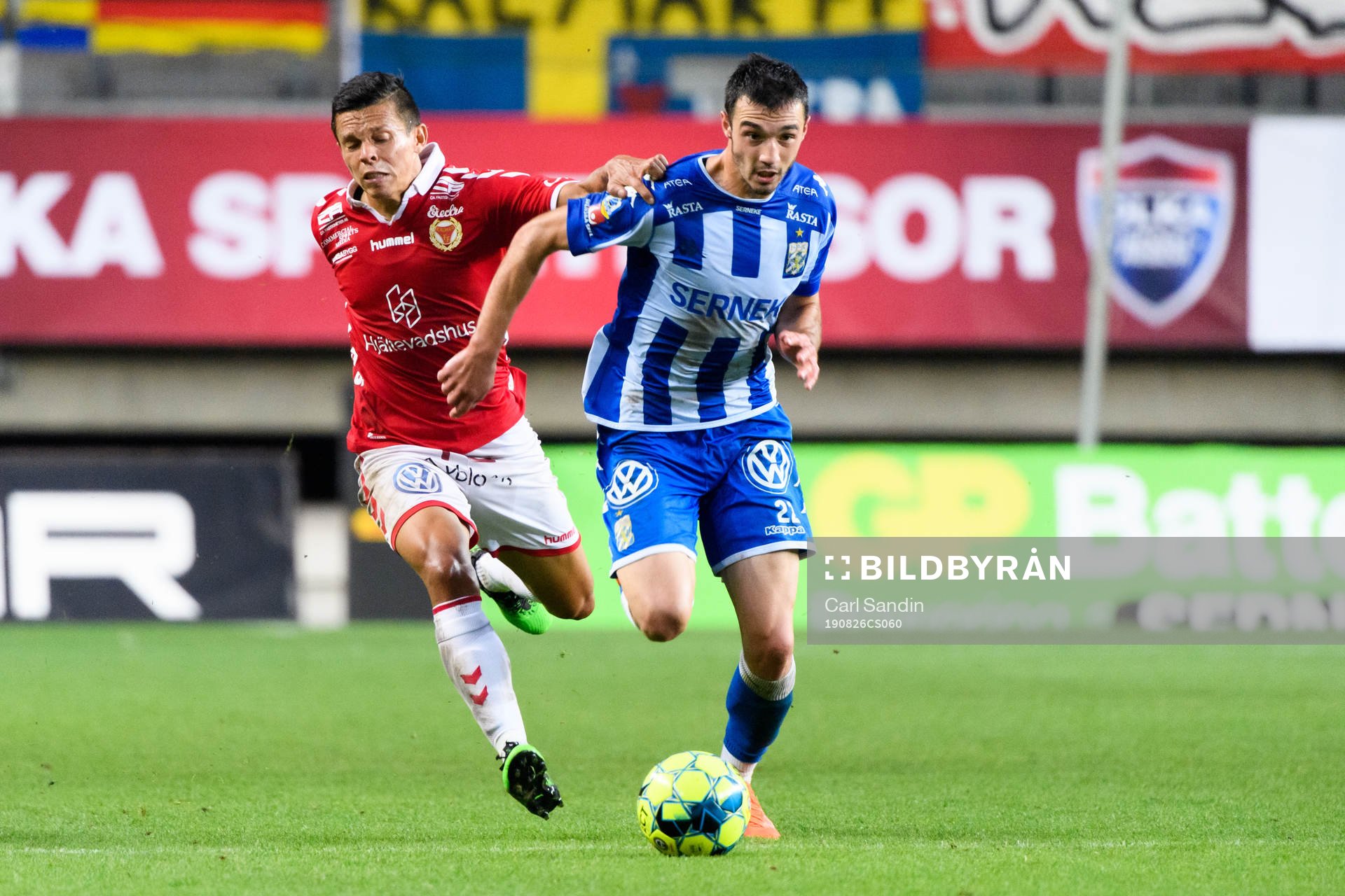 Kalmars Romário Pereira Sipião och IFK Göteborgs Giorgi