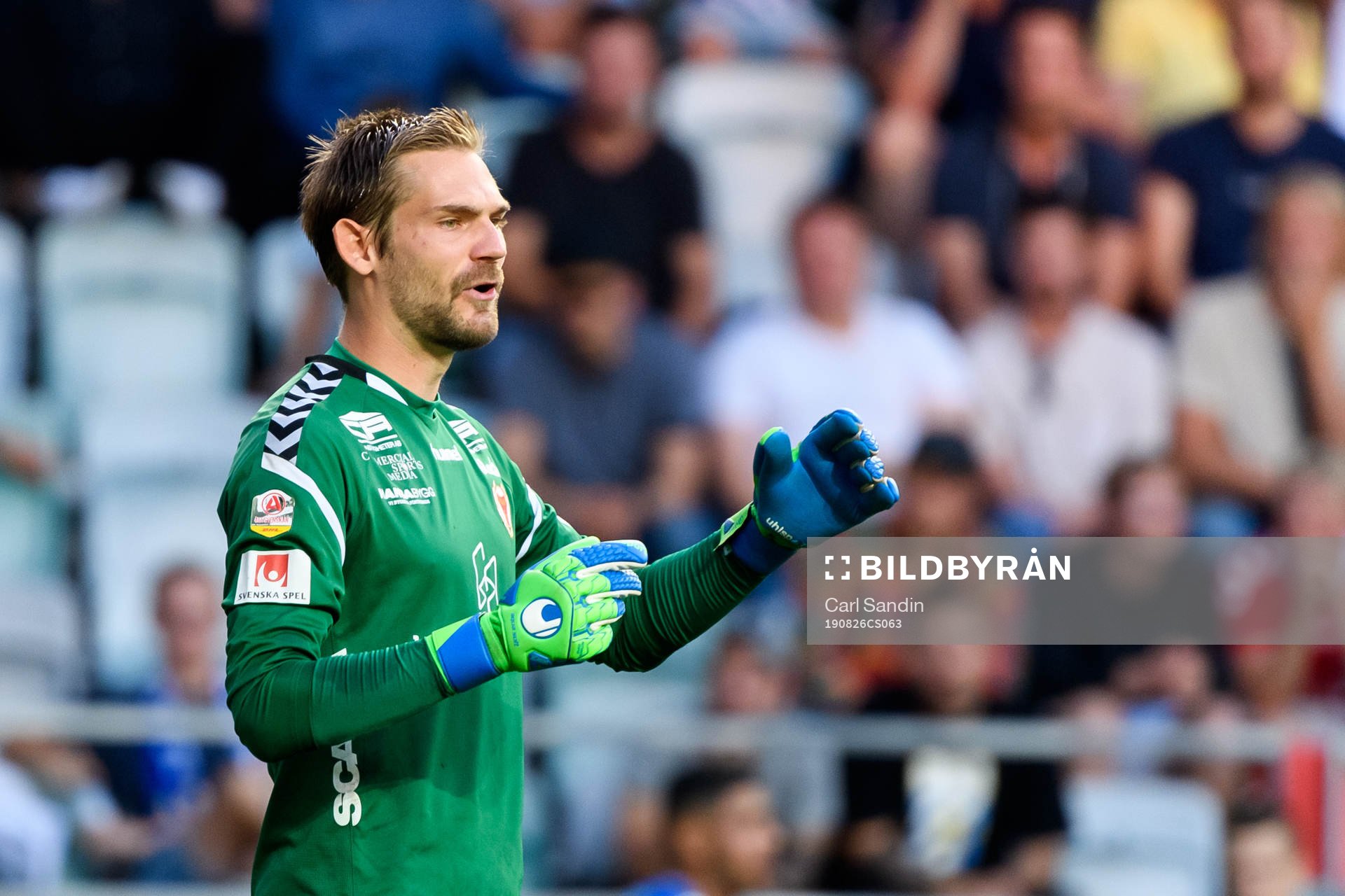 Kalmars målvakt Lucas Hägg-Johansson