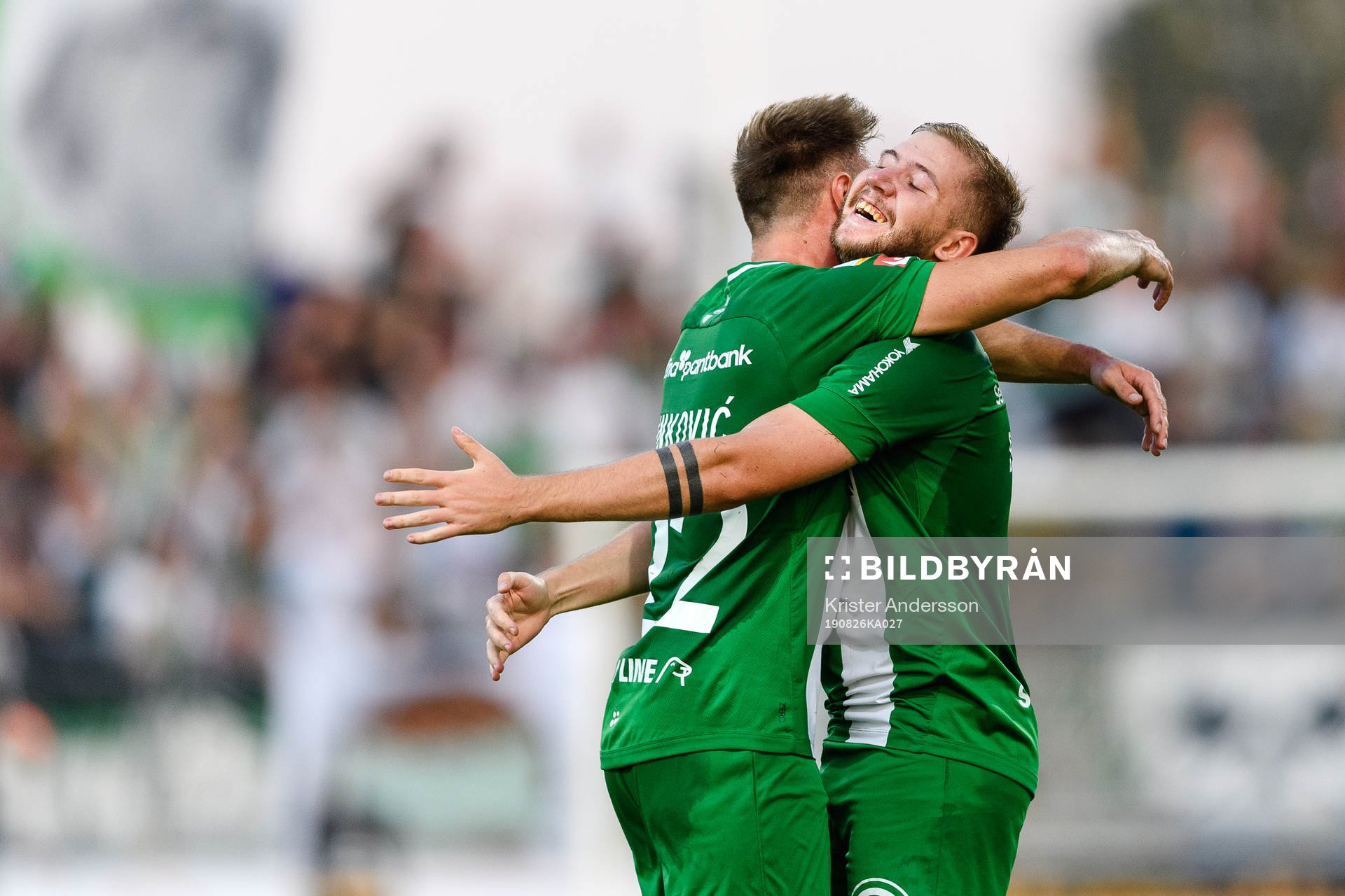 Hammarbys Darijan Bojanic (h) jublar