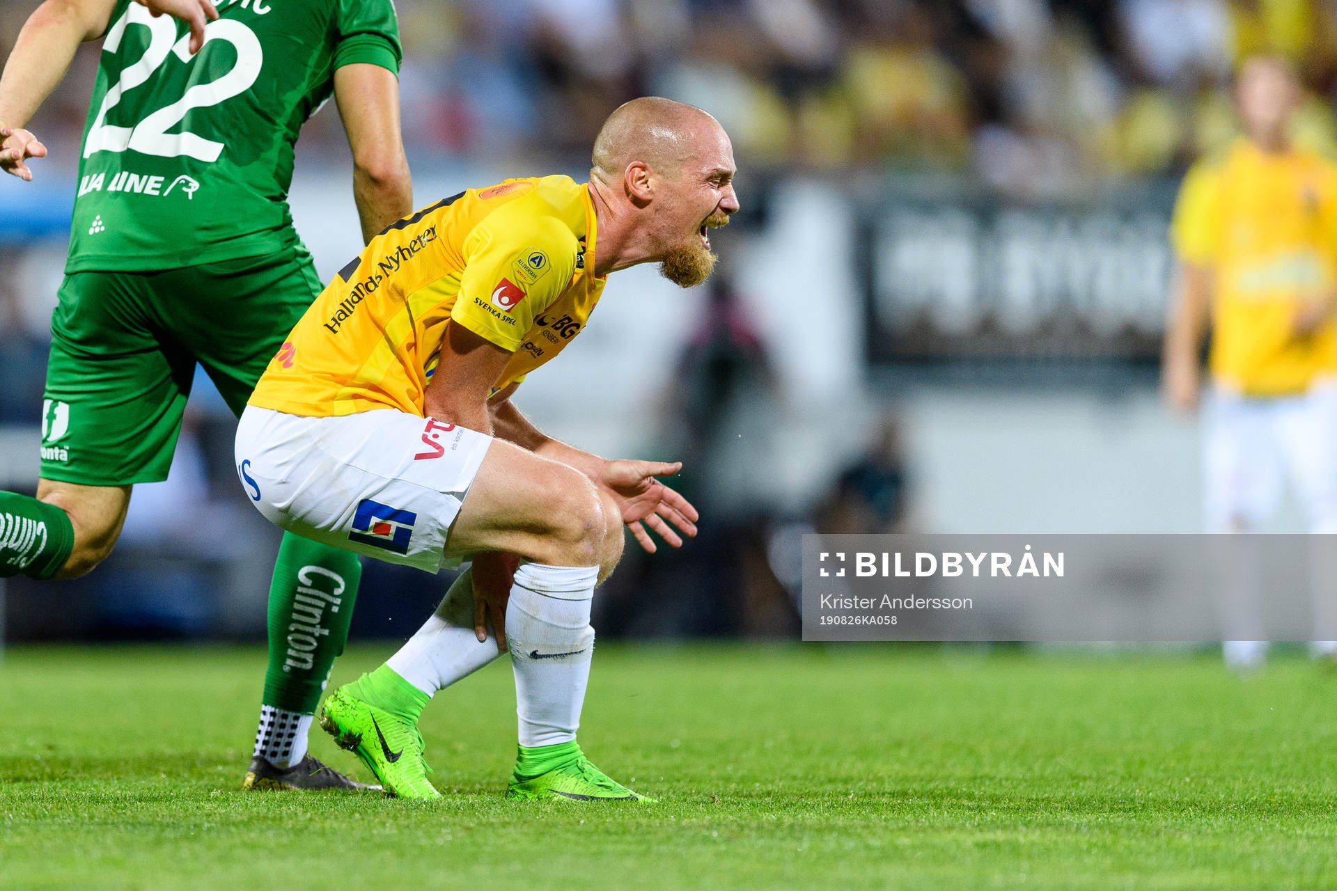 Falkenbergs Christoffer Carlsson har ont