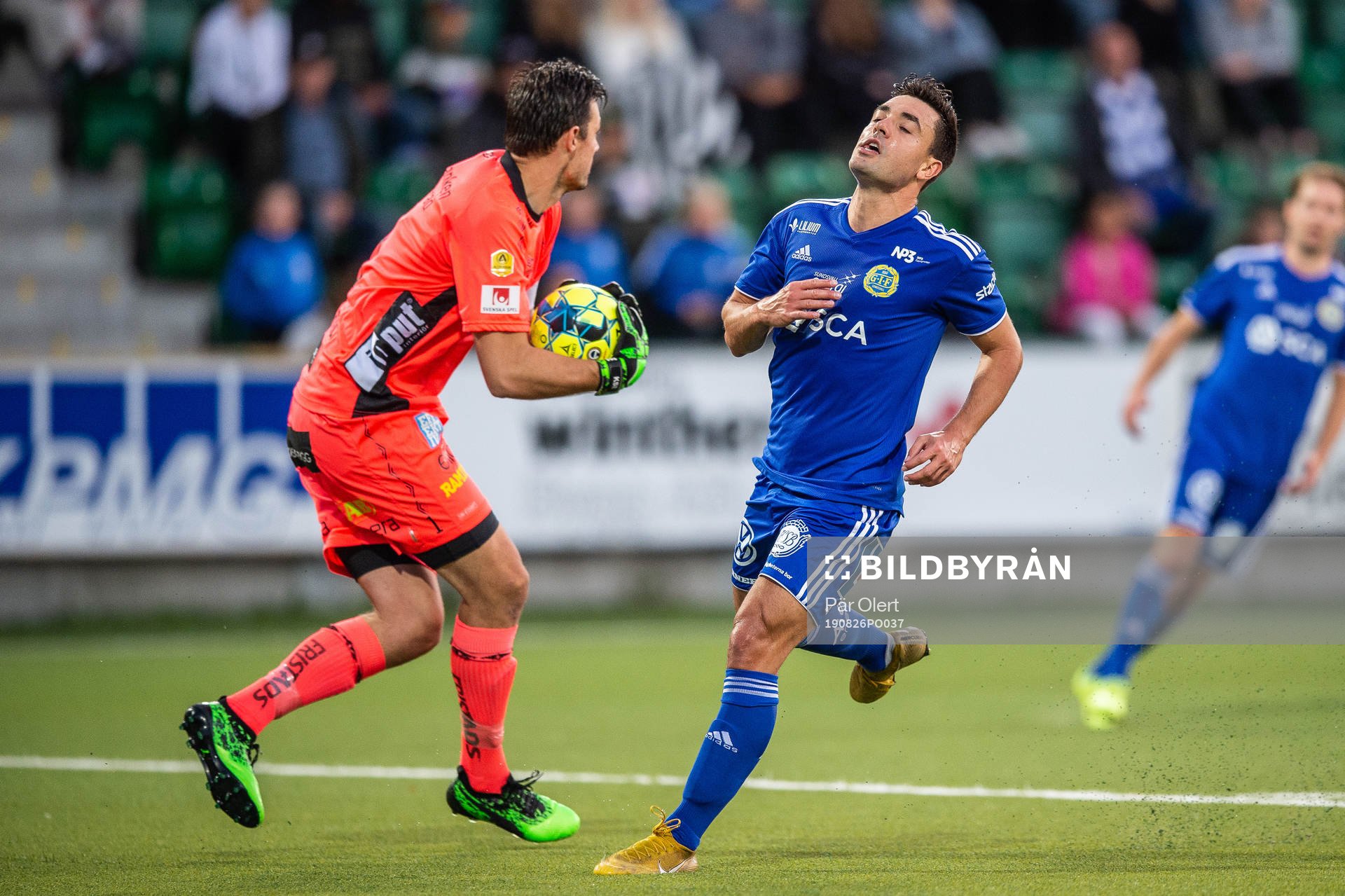 Elfsborgs målvakt Kevin Stuhr Ellegaard och Sundsvalls