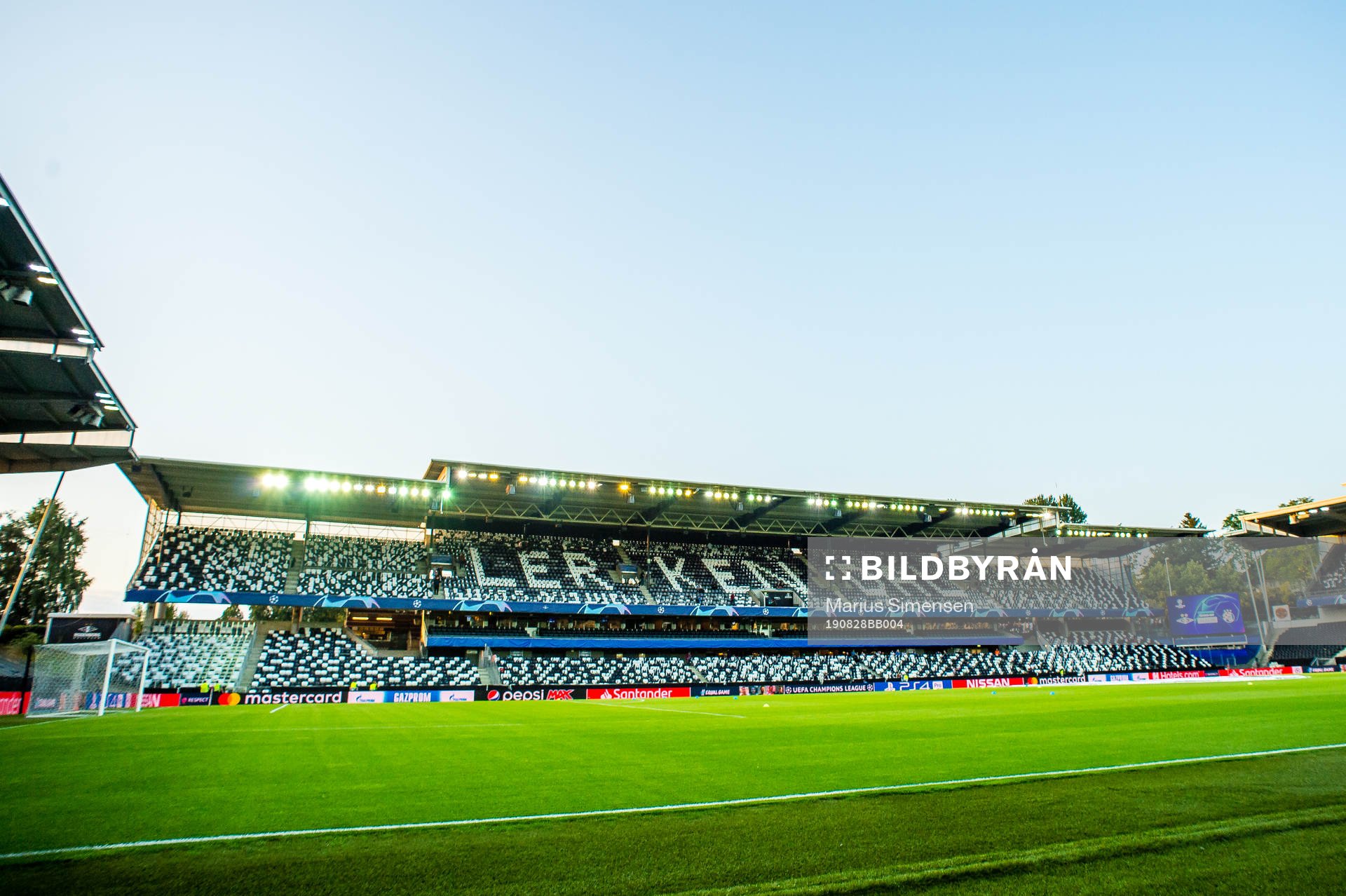 General view of Lerkendal Stadion