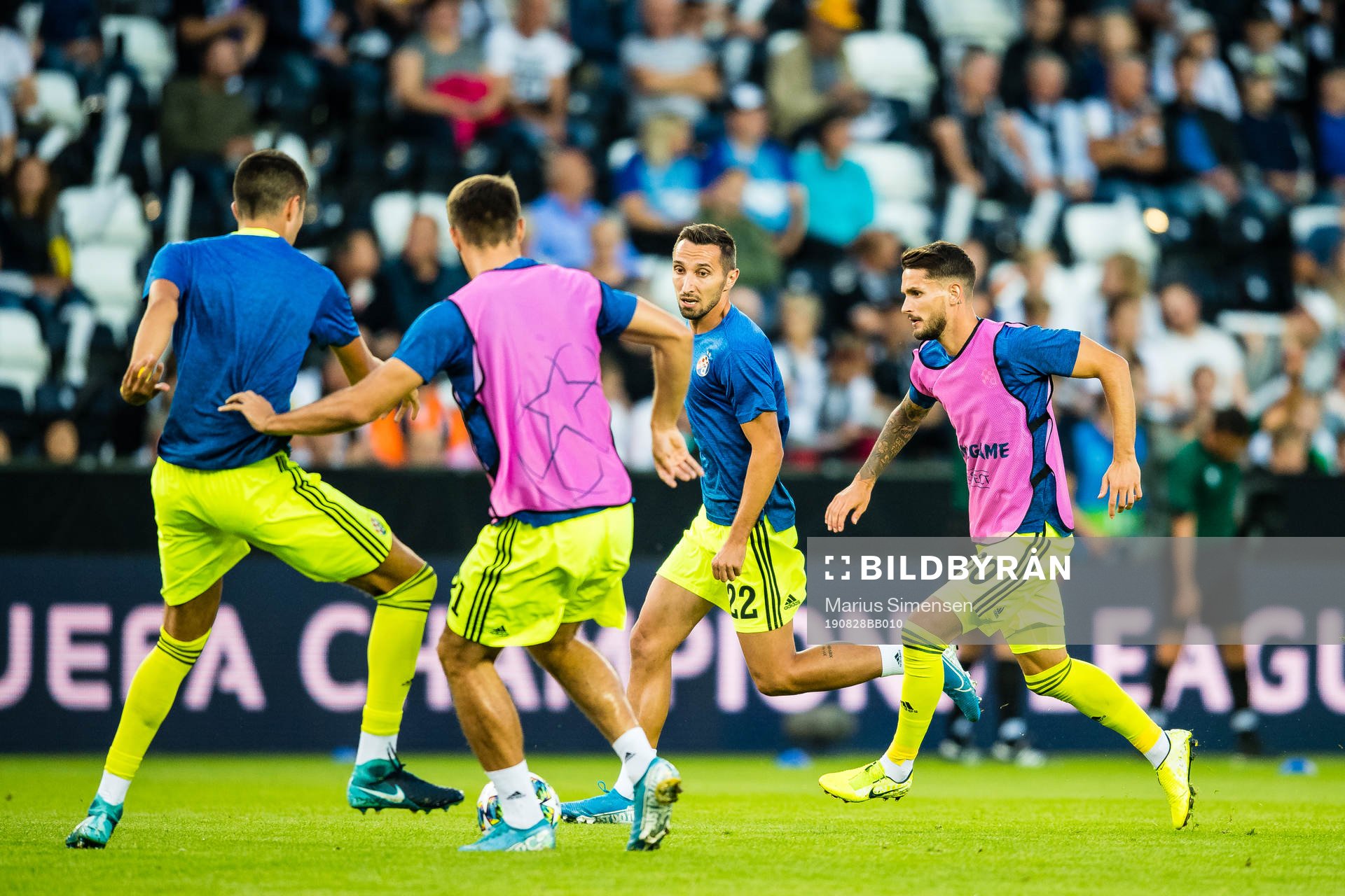 Marin Leovac and Petar Stojanovic of Dinamo Zagreb