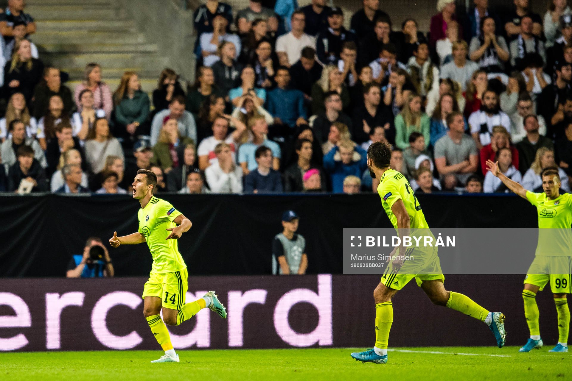 Amer Gojak of Dinamo Zagreb celebrates