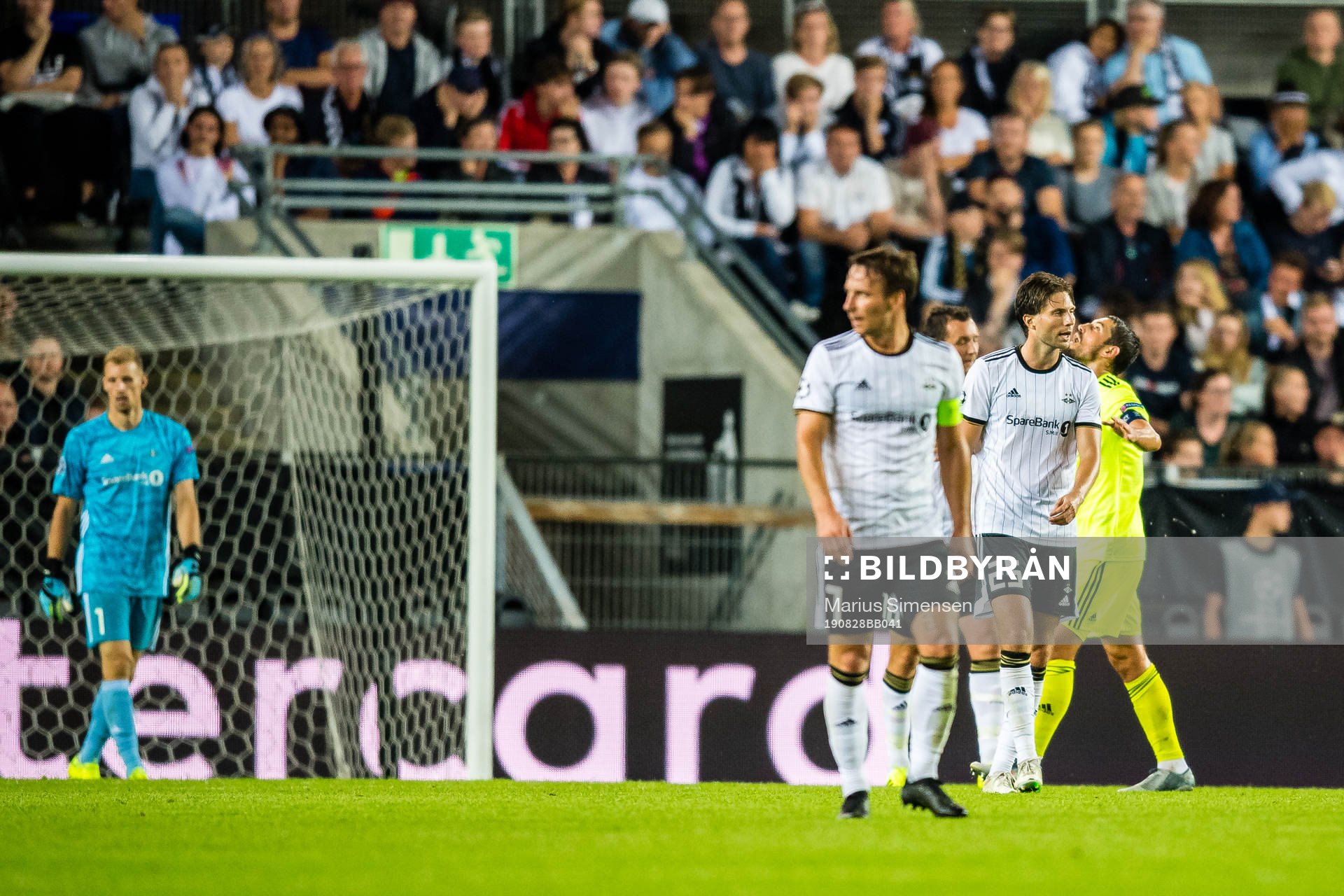 Marius Lundemo of Rosenborg looks dejected