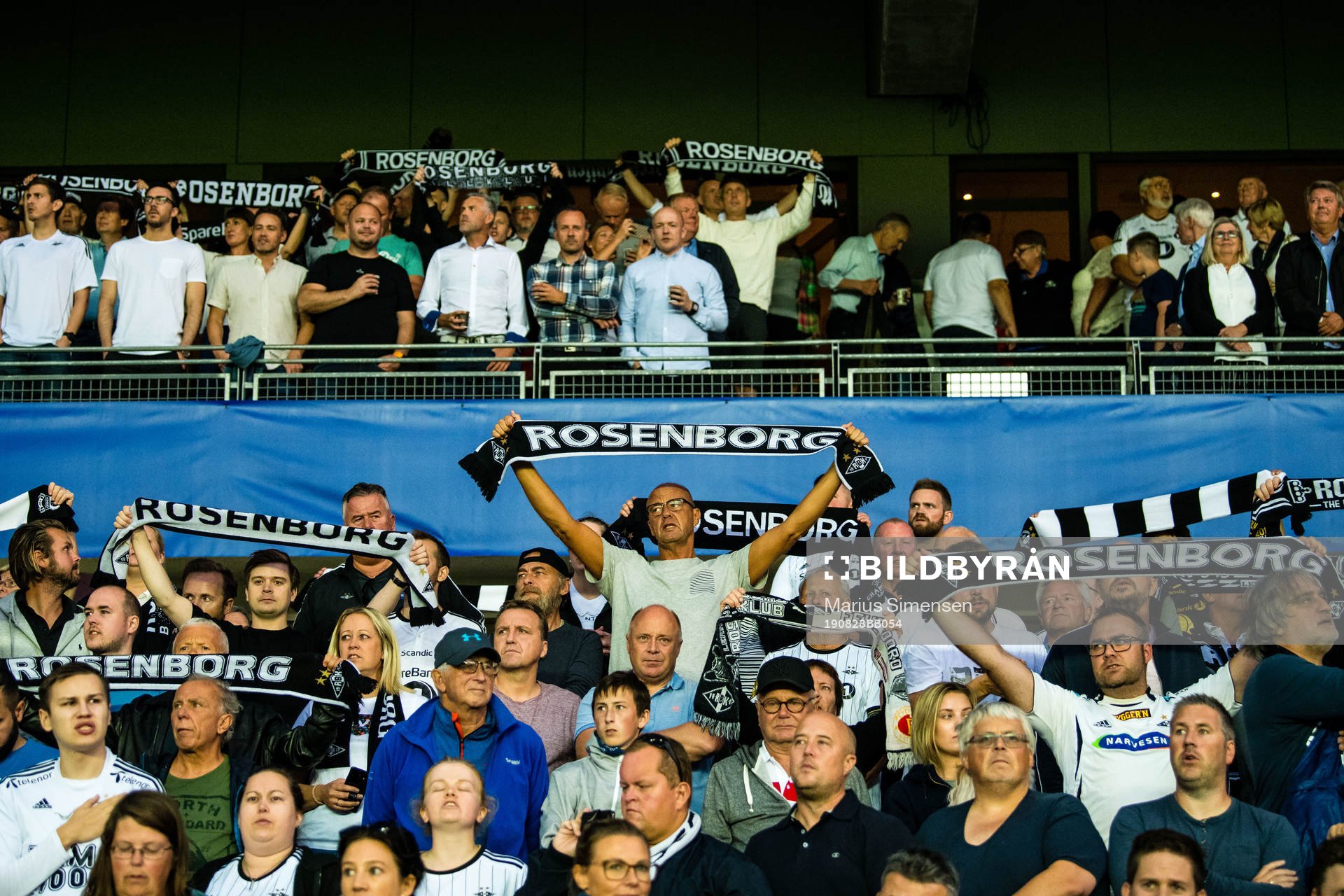 Spectators in the stands