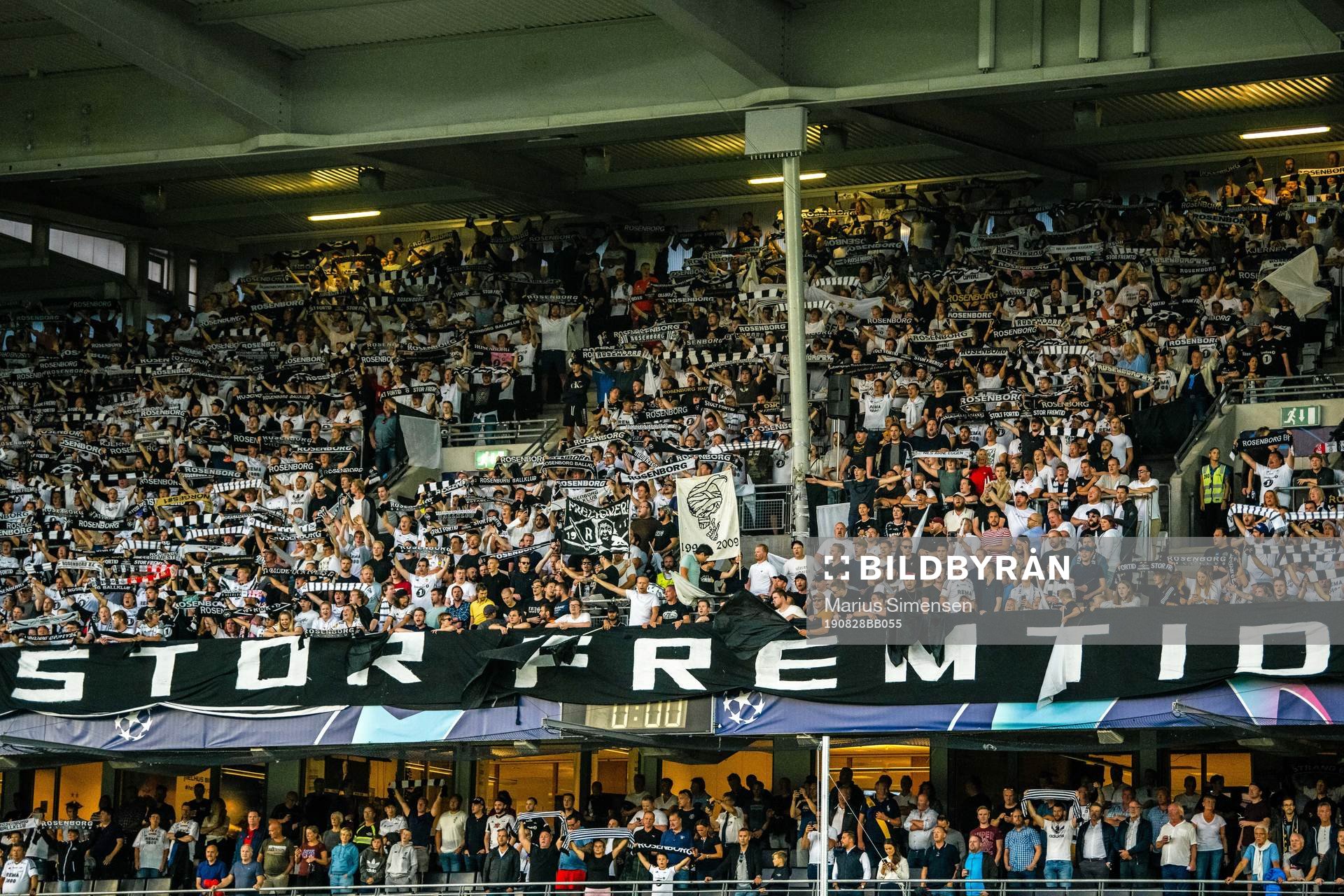 Spectators in the stands
