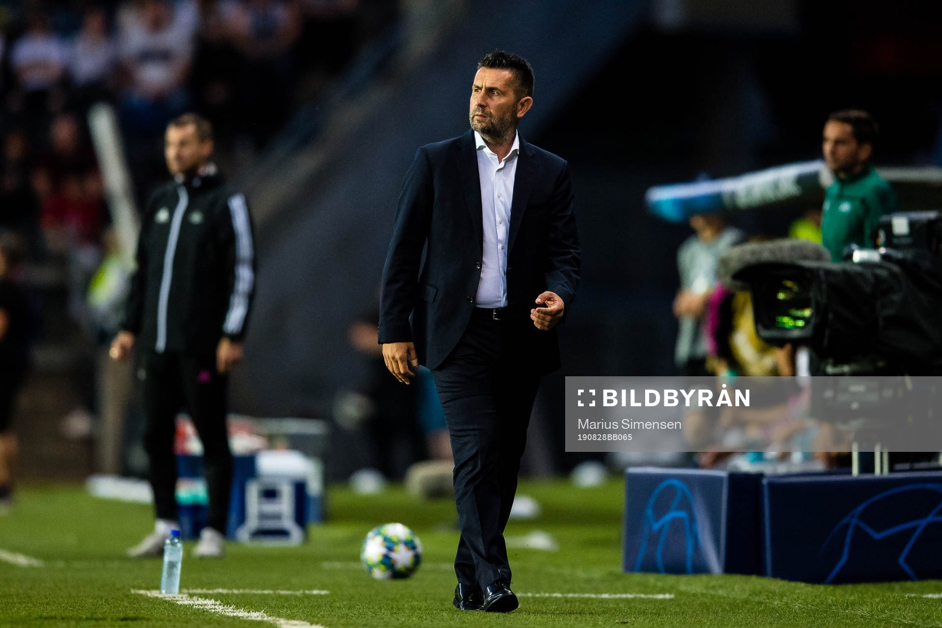 Nenad Bjelica, head coach of Dinamo Zagreb, during the Champions League play-off match between Rosenborg and Dinamo Zagreb on August 27, 2019 in Trondheim.