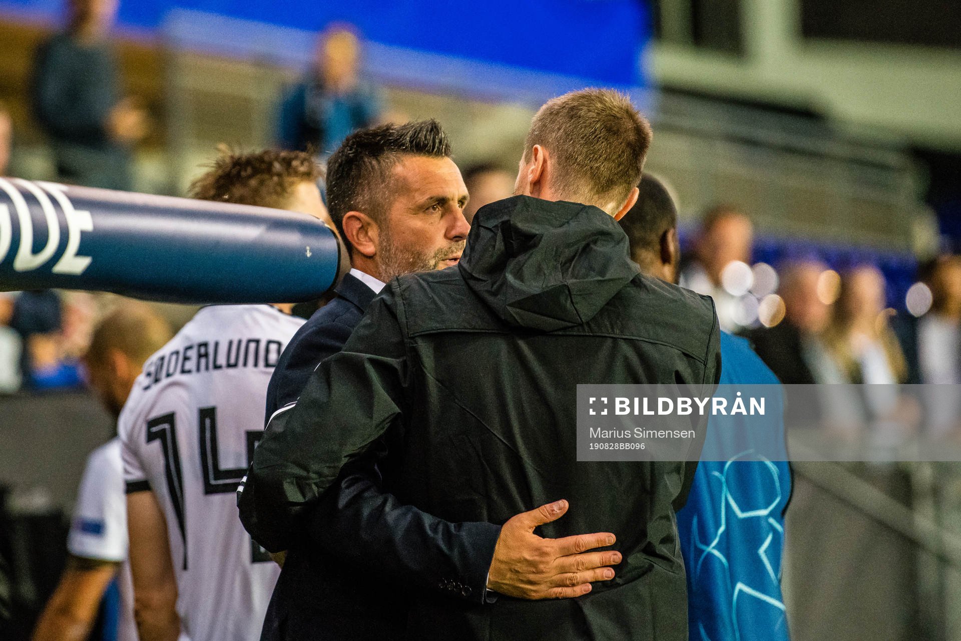 Nenad Bjelica, head coach of Dinamo Zagreb, and Eirik
