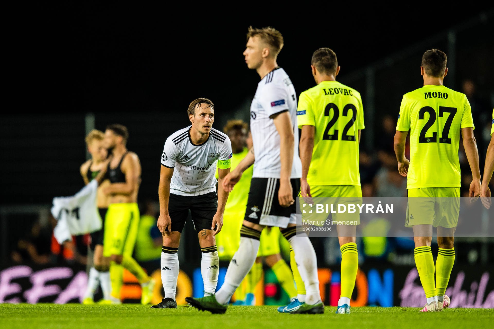 Mike Lindemann Jensen of Rosenborg and Alexander Toft