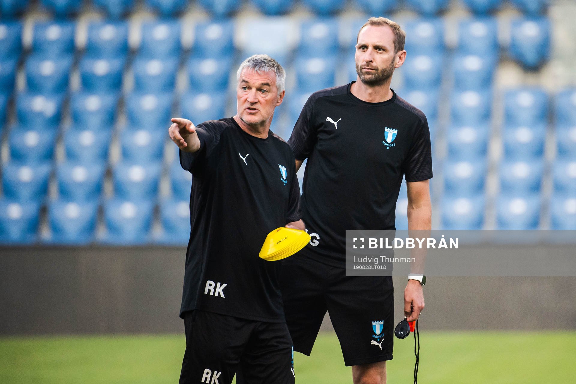Rob Kelly, assistant coach and Andreas Georgson of Malmö FF