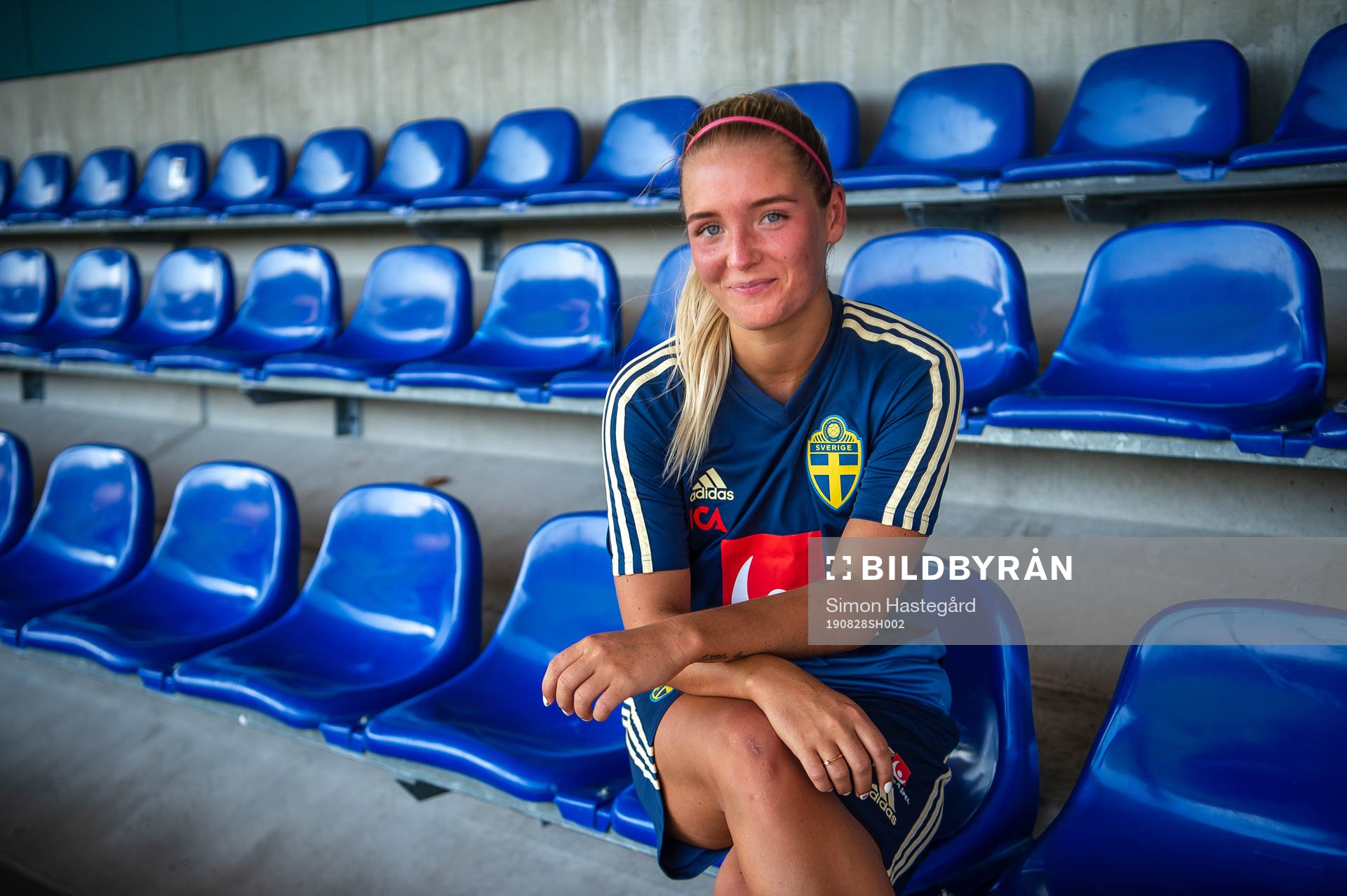 Ronja Aronsson of the Swedish national women football team